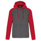 PA380 - Grey Heather / Sporty Red