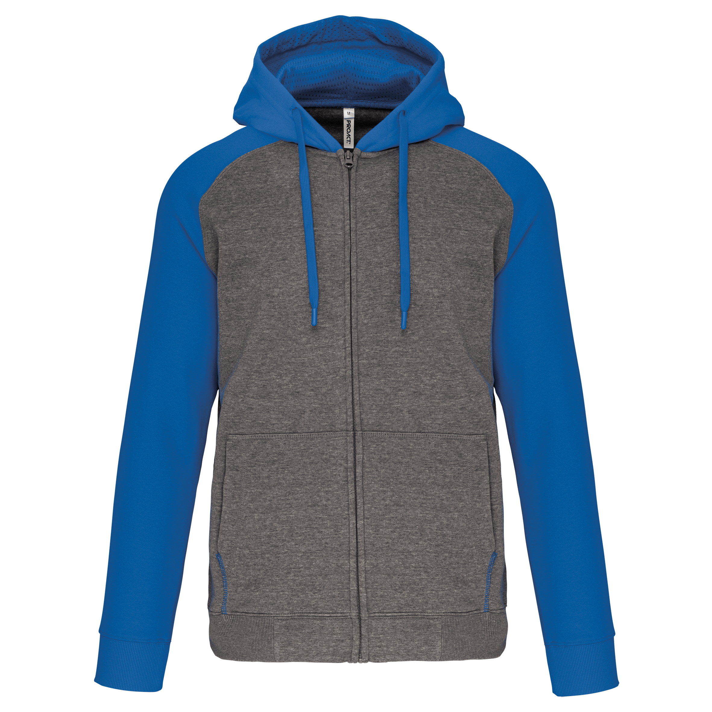 Grey heather/Sporty royal blue