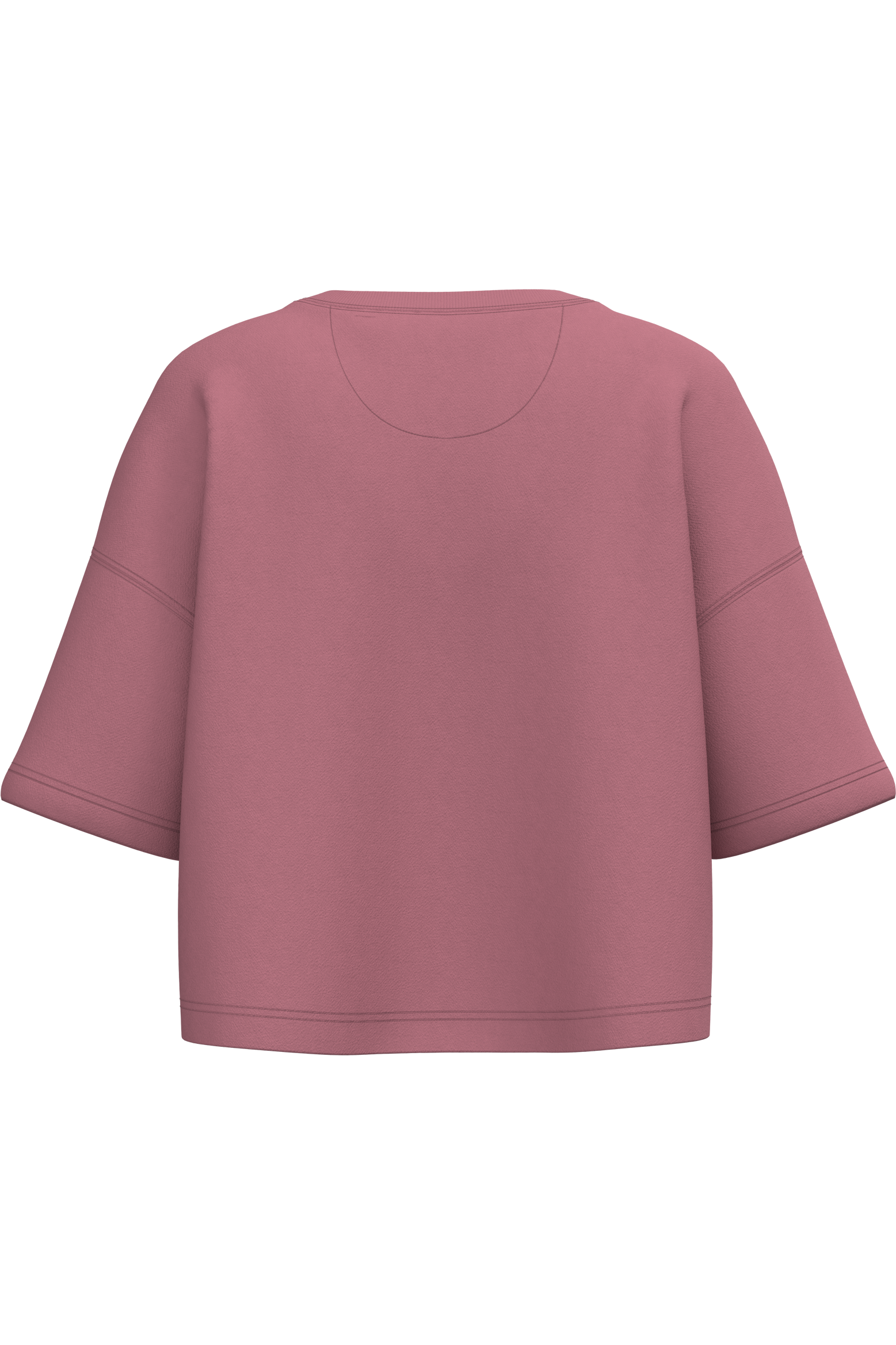 Sweat-shirt crop à manches courtes col rond femme - Image 10