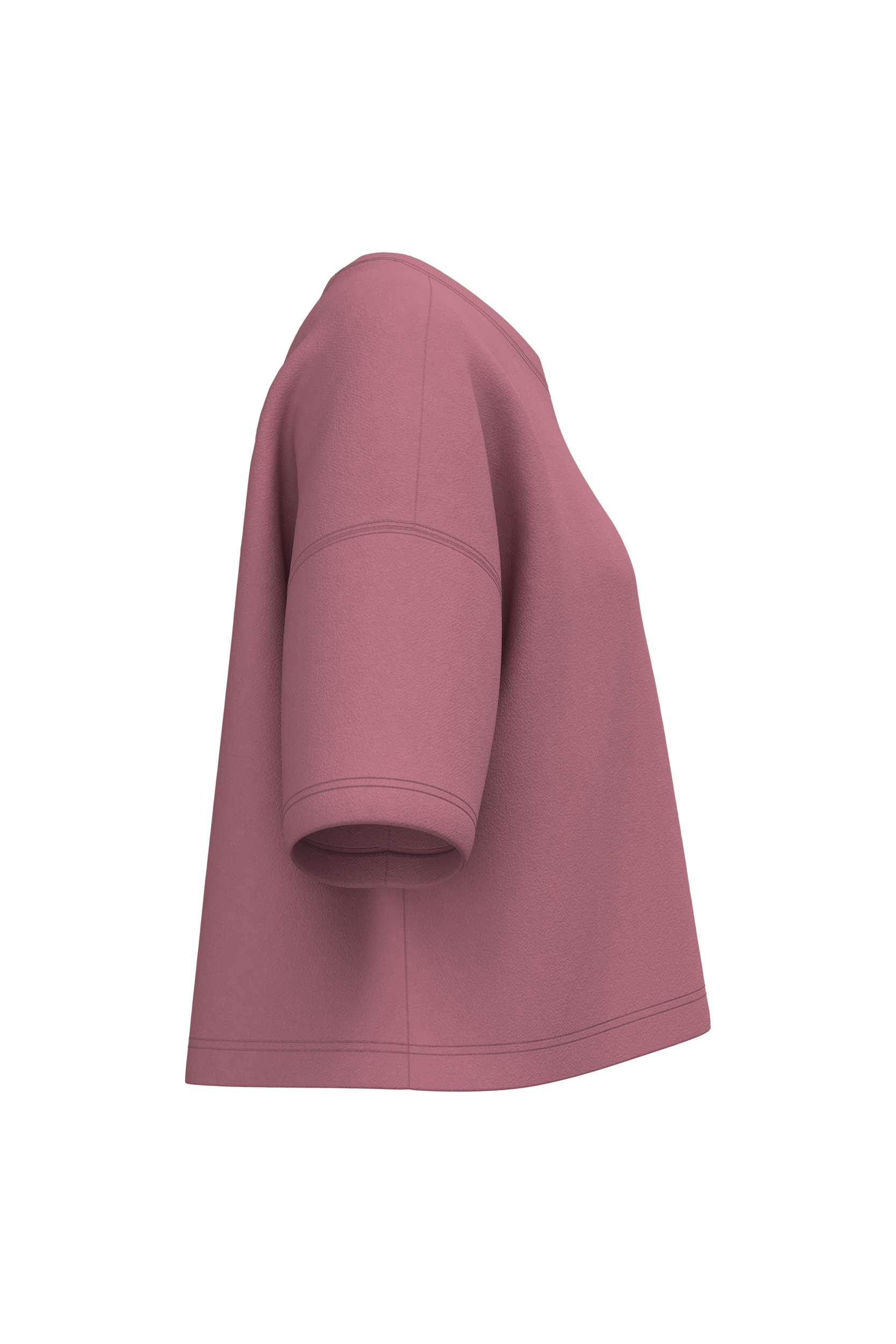 Sweat-shirt crop à manches courtes col rond femme - Image 12