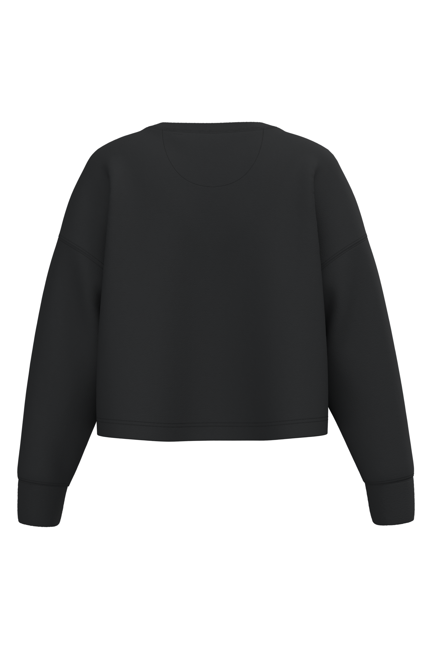 Sweat-shirt crop col rond femme - Image 13