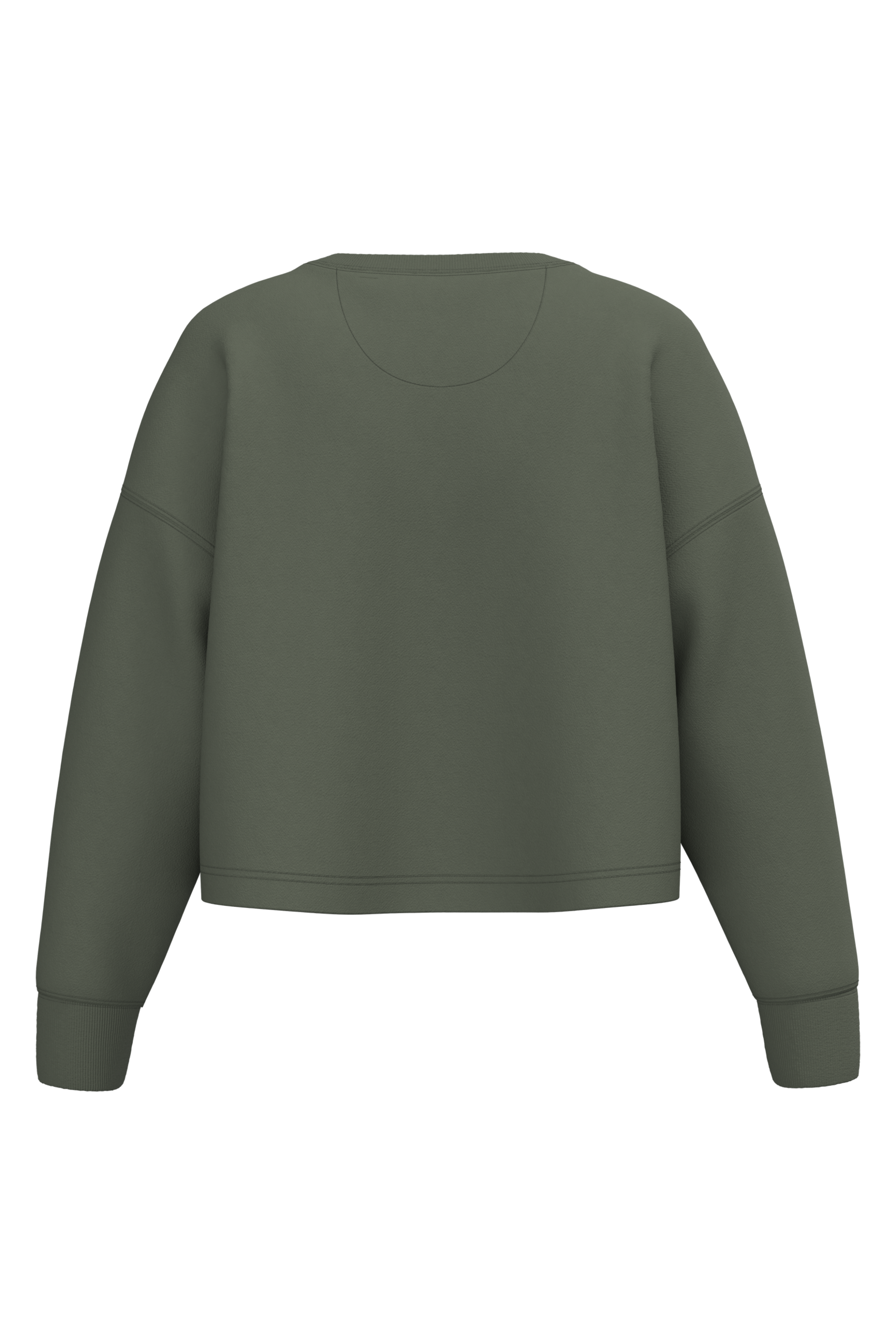 Sweat-shirt crop col rond femme - Image 22