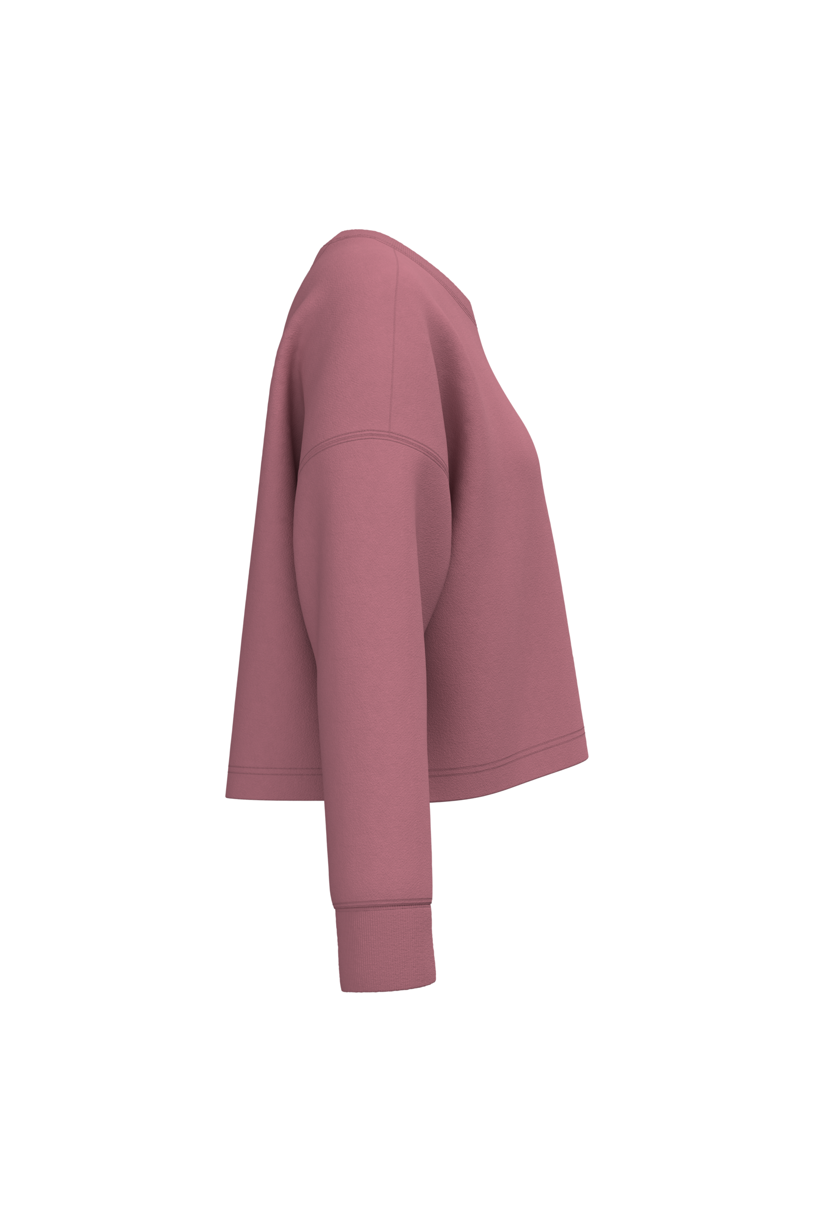 Sweat-shirt crop col rond femme - Image 12