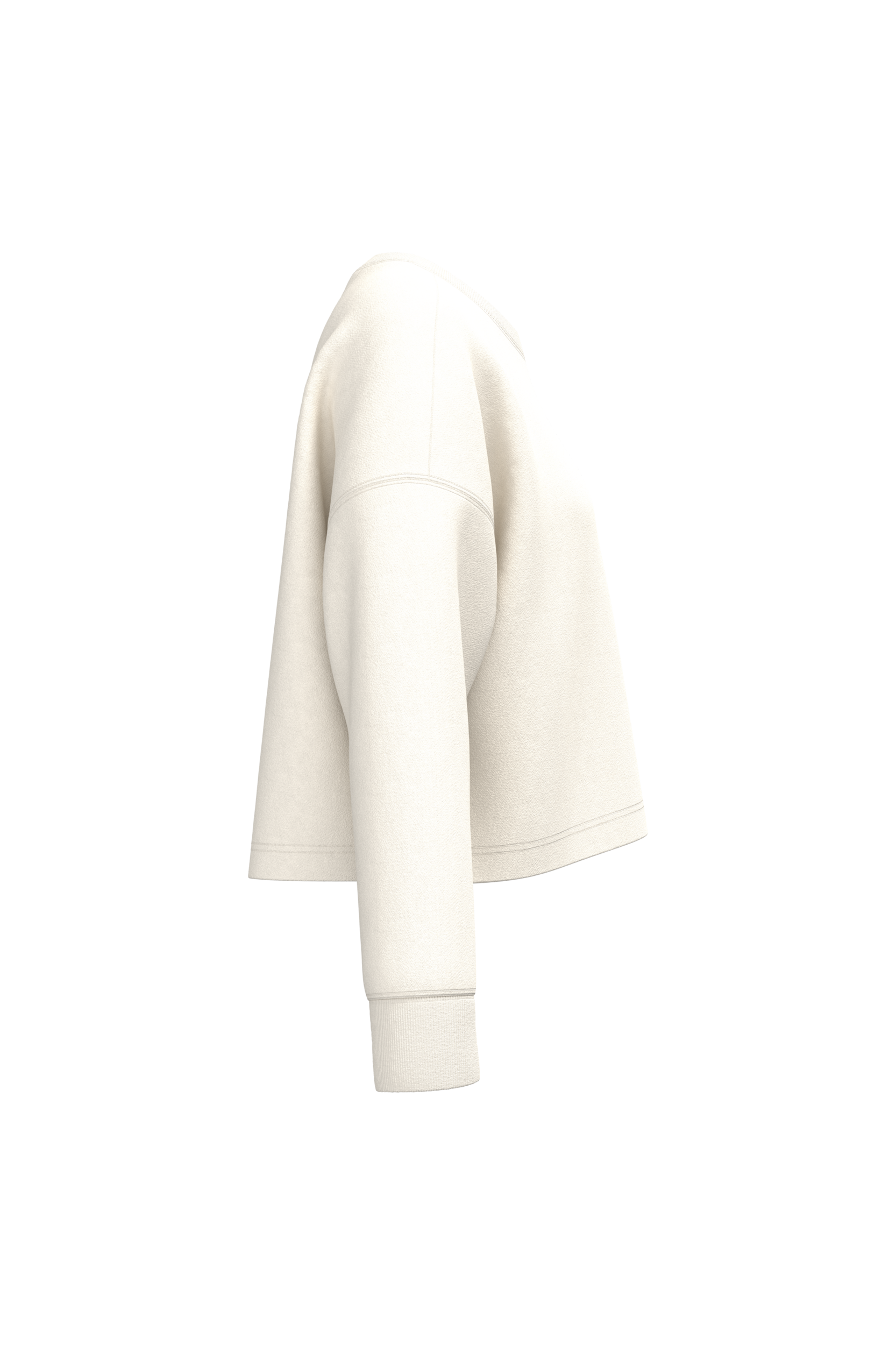 Sweat-shirt crop col rond femme - Image 18