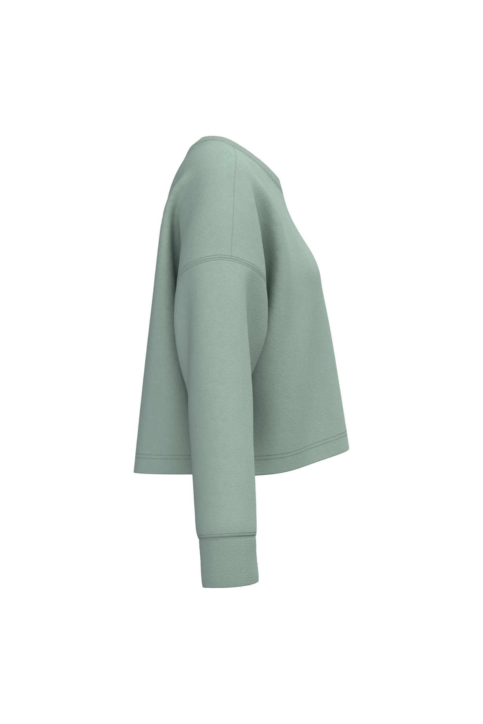 Sweat-shirt crop col rond femme - Image 21