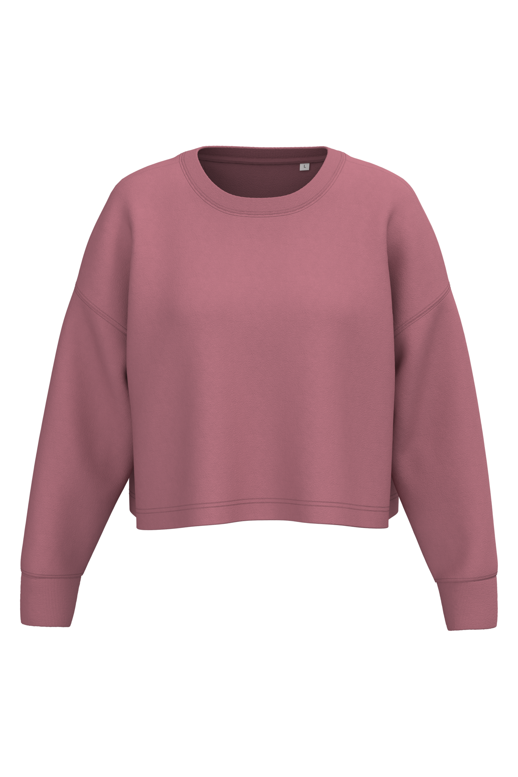 Sweat-shirt crop col rond femme - Image 11