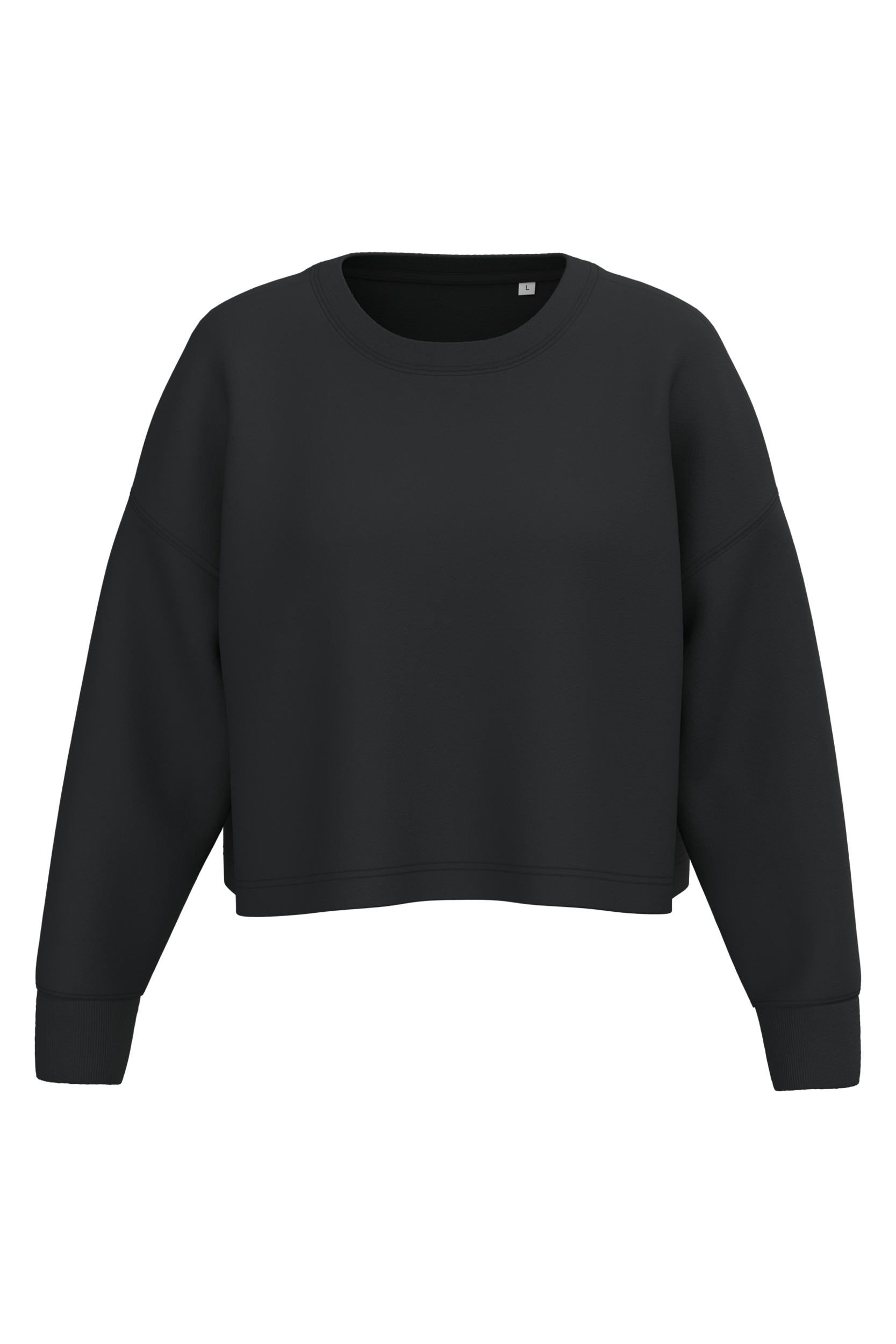 Sweat-shirt crop col rond femme - Image 14