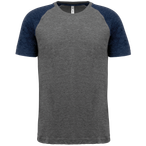 PA4010 - Grey Heather / Sporty Navy Heather