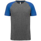 PA4010 - Grey Heather / Sporty Royal Blue Heather