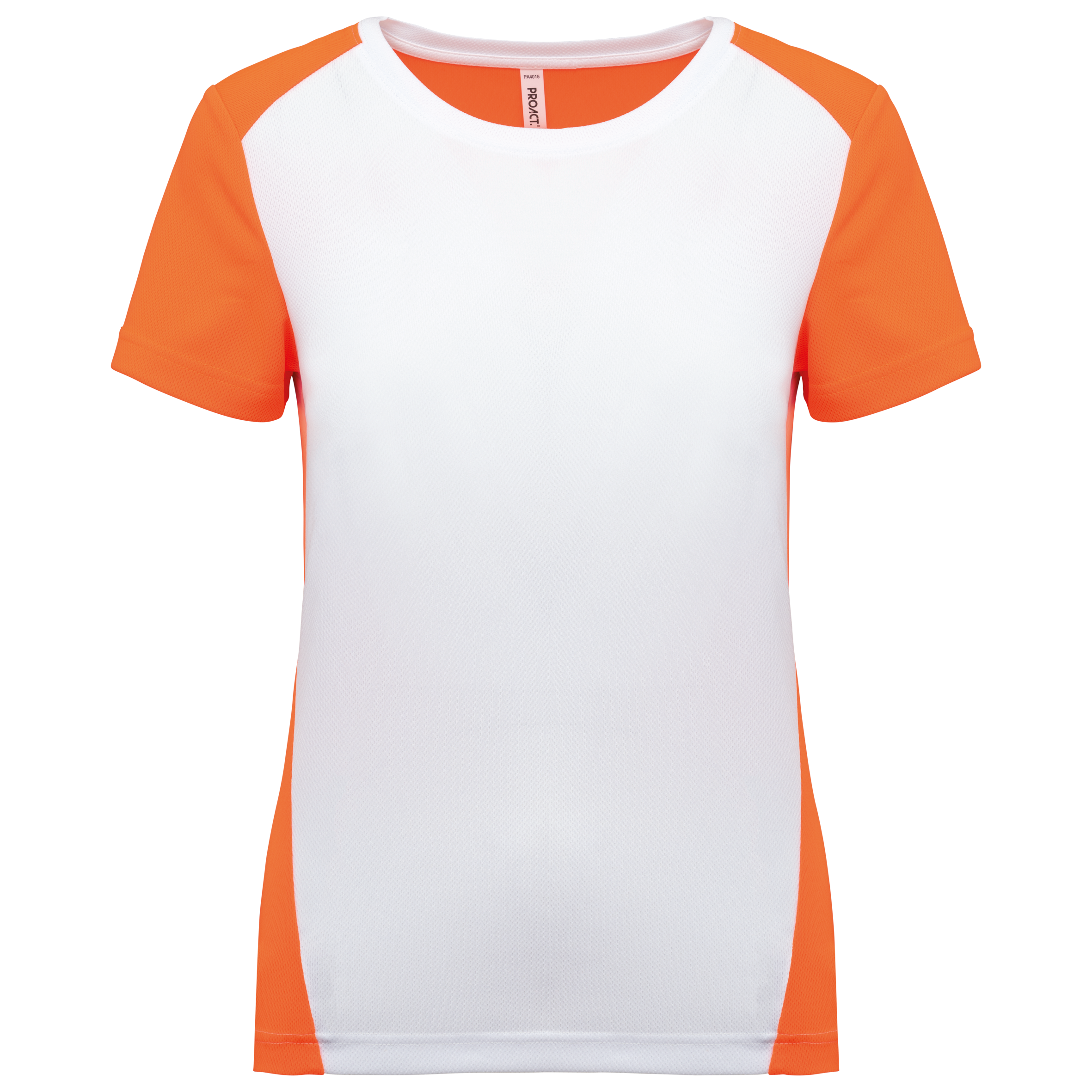 White / Fluorescent Orange