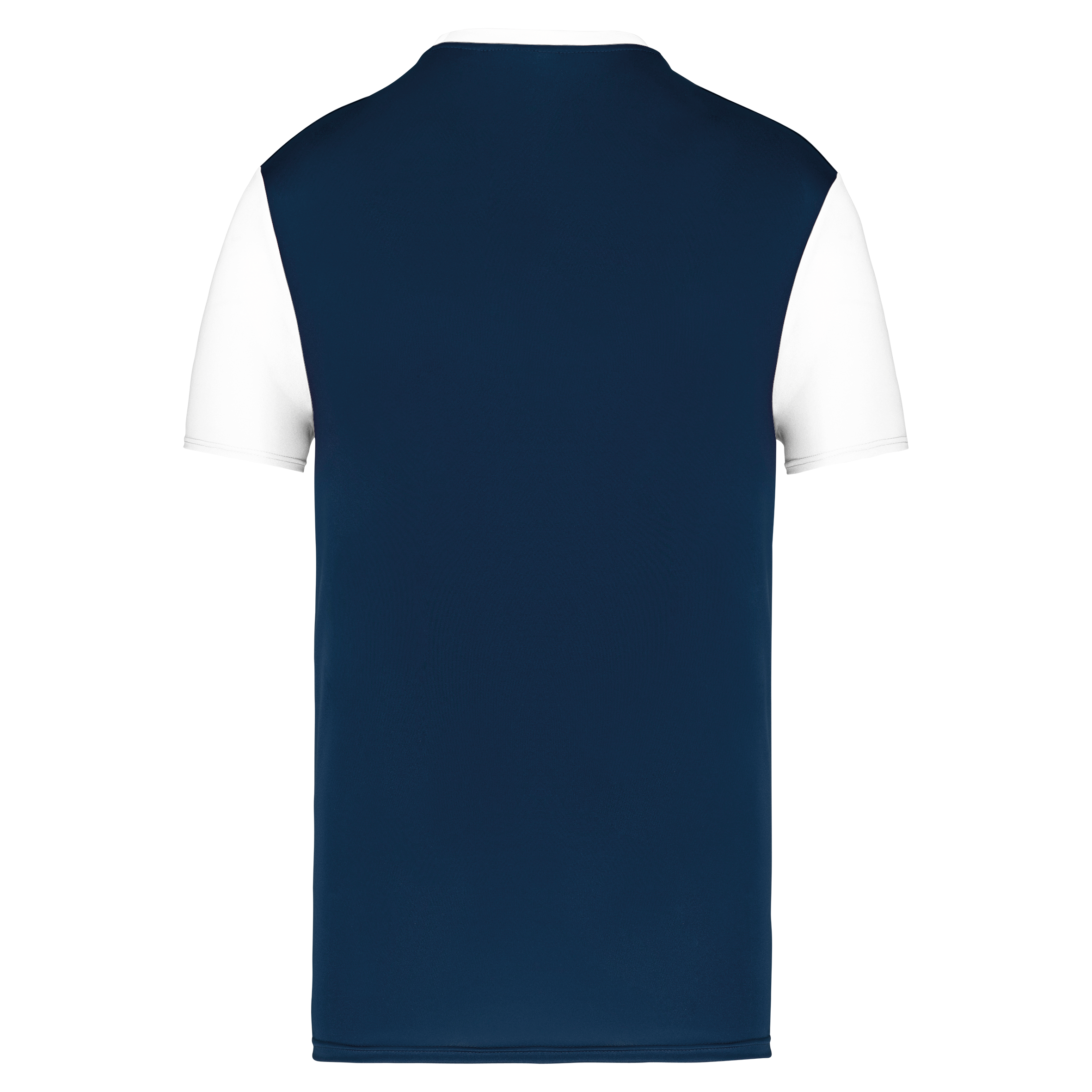 T-shirt bicolor de manga curta para adulto - Sporty Navy / White
