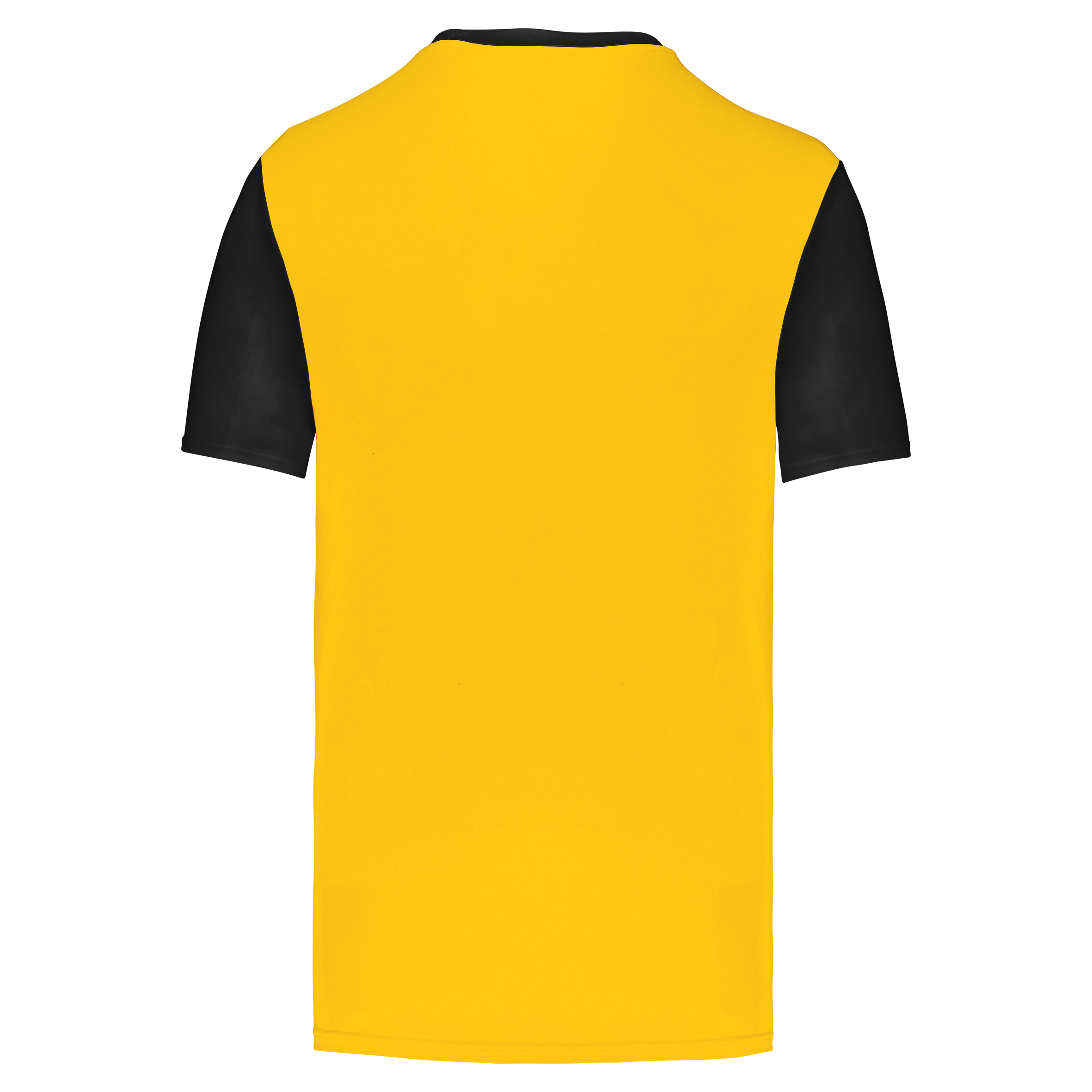 T-shirt bicolor de manga curta para adulto - Sporty Yellow / Black