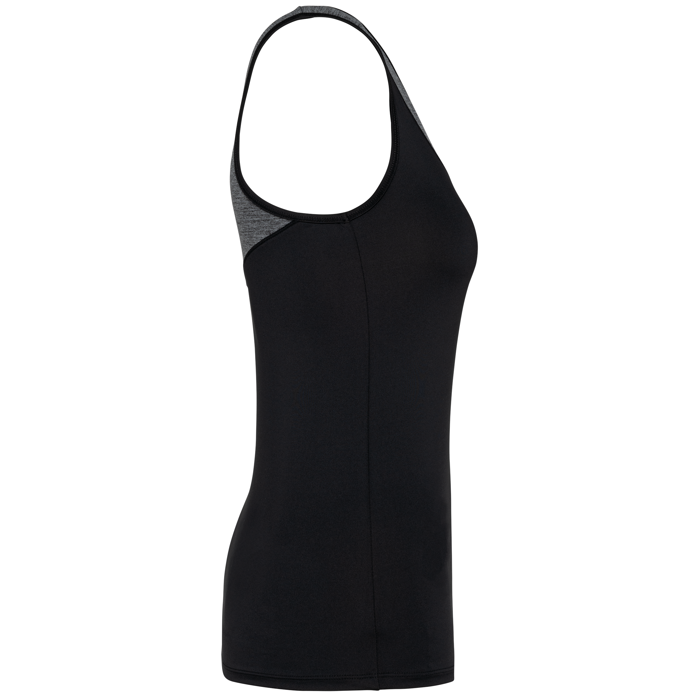 Camiseta pádel sin mangas bicolor mujer