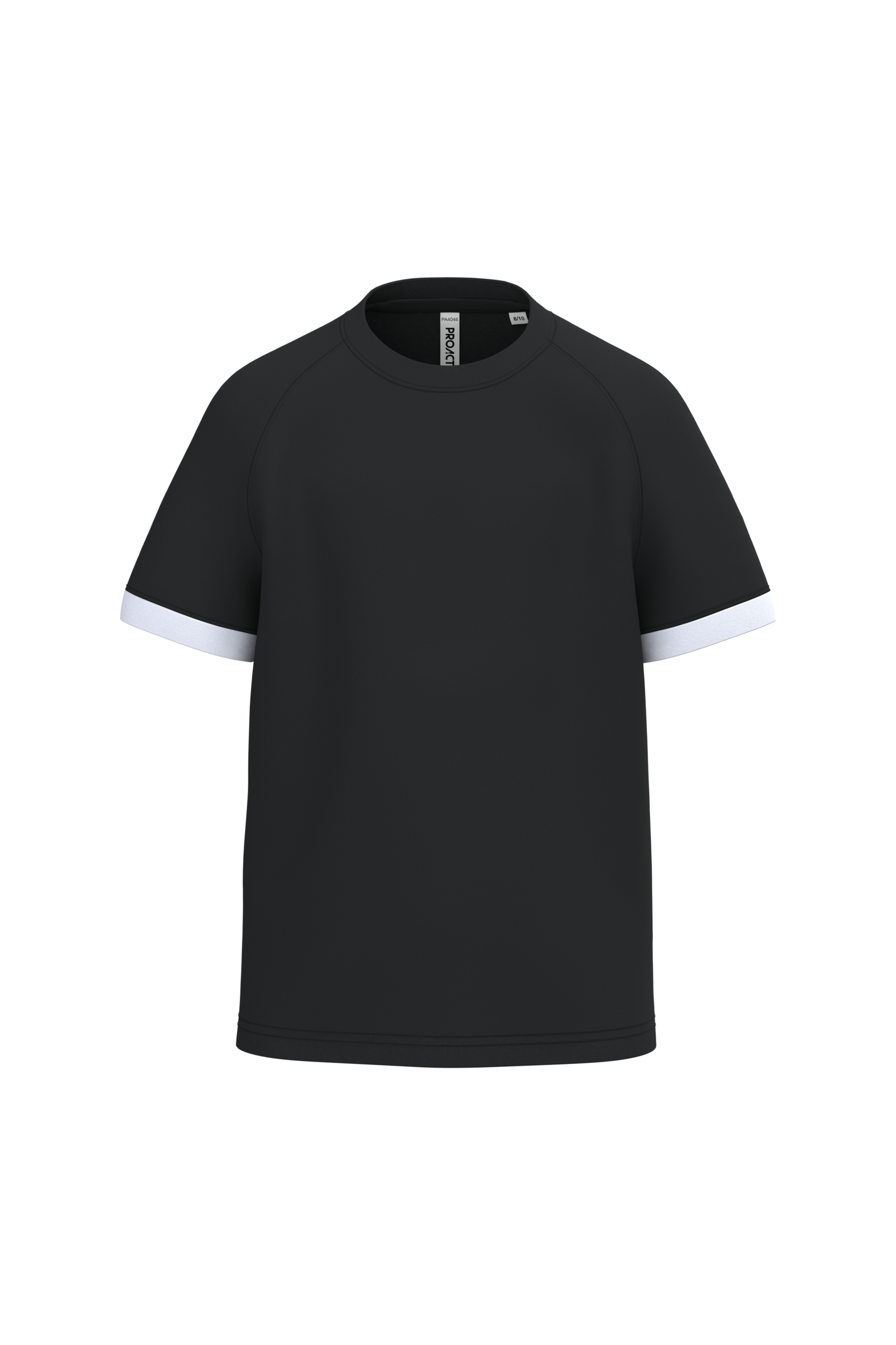 T-shirt multidesporto em poliéster de criança — Preto Frente