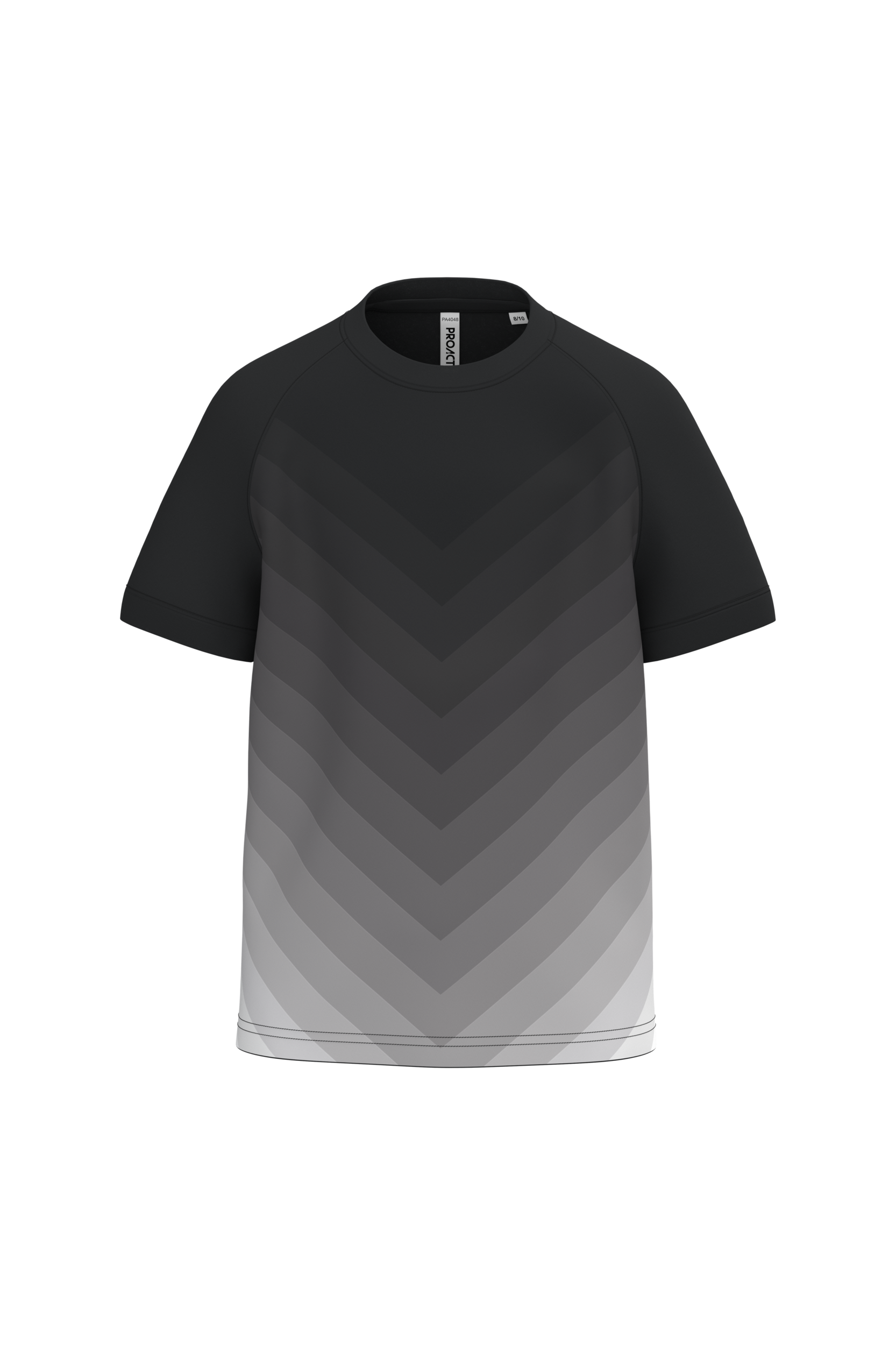 T-shirt multidesporto em poliéster sublimado de criança — Preto Frente