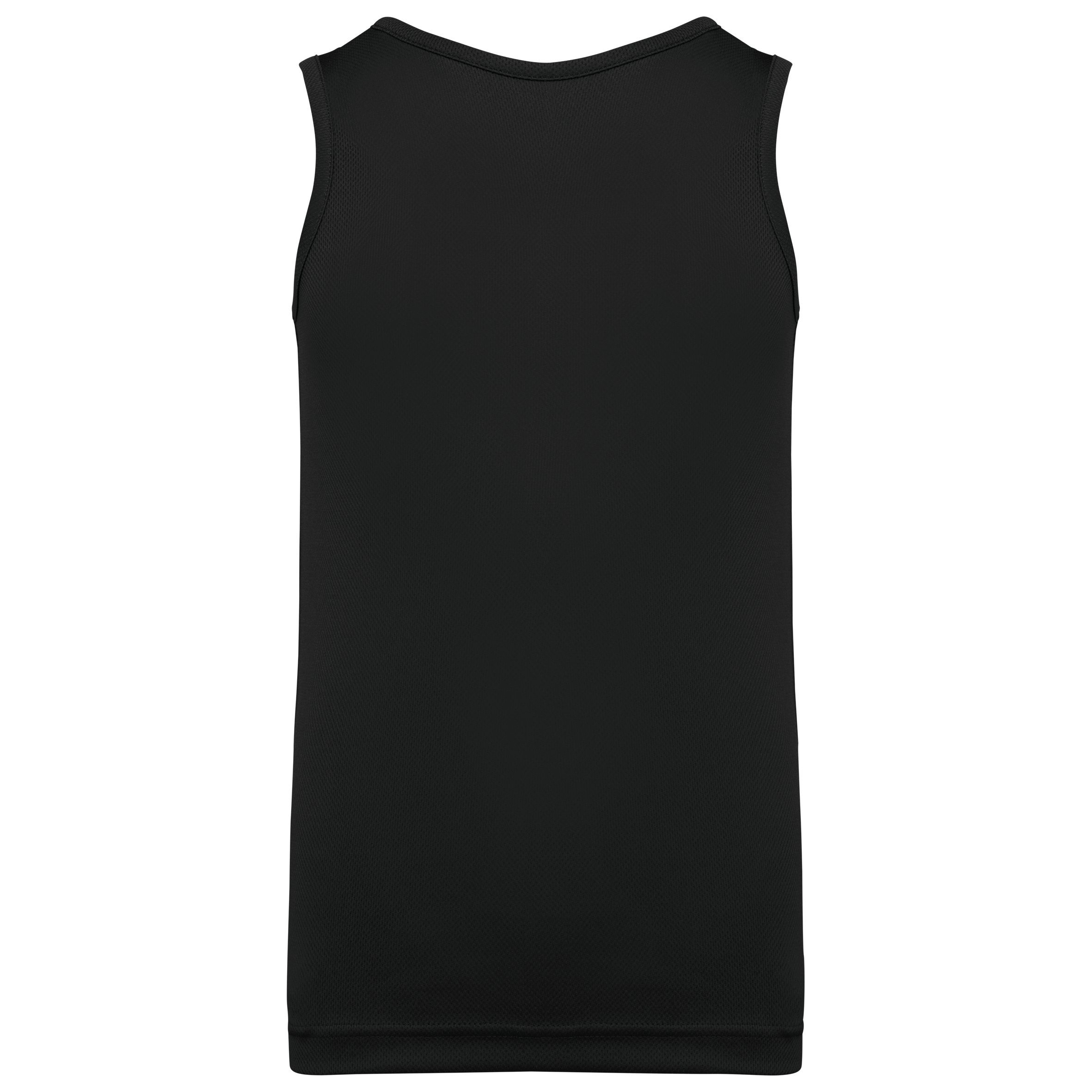 T-shirt de desporto sem manga de criança - Black