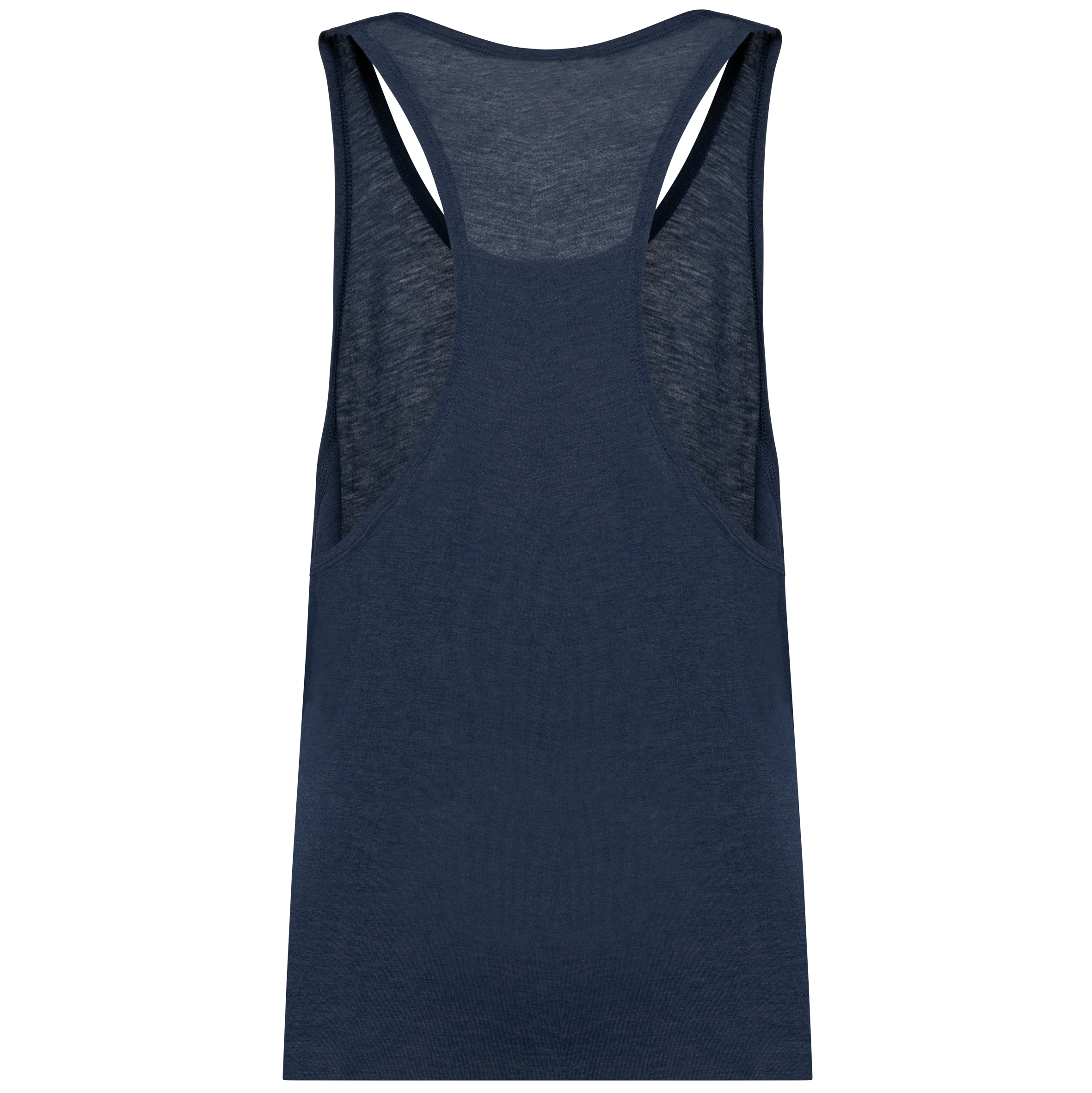 T-shirt sem mangas triblend de homem - French Navy Heather