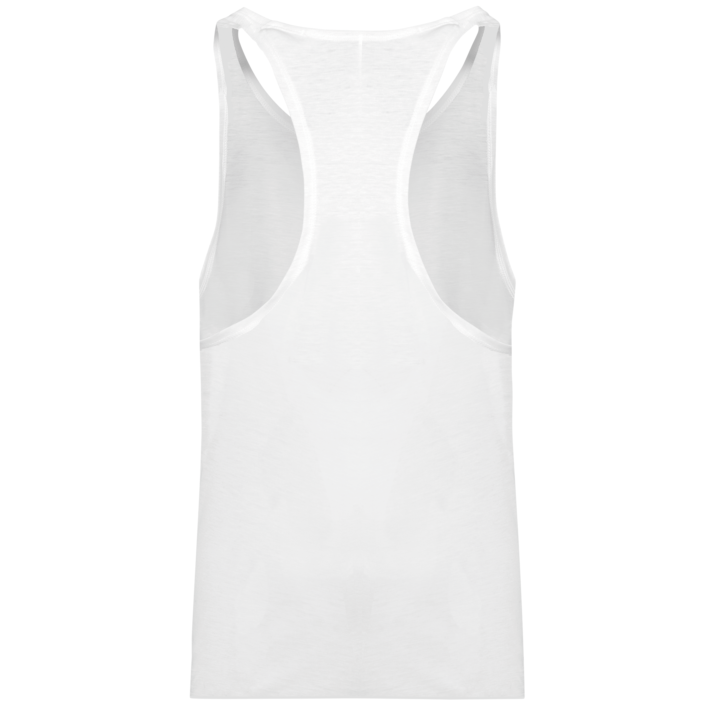 T-shirt sem mangas triblend de homem - White