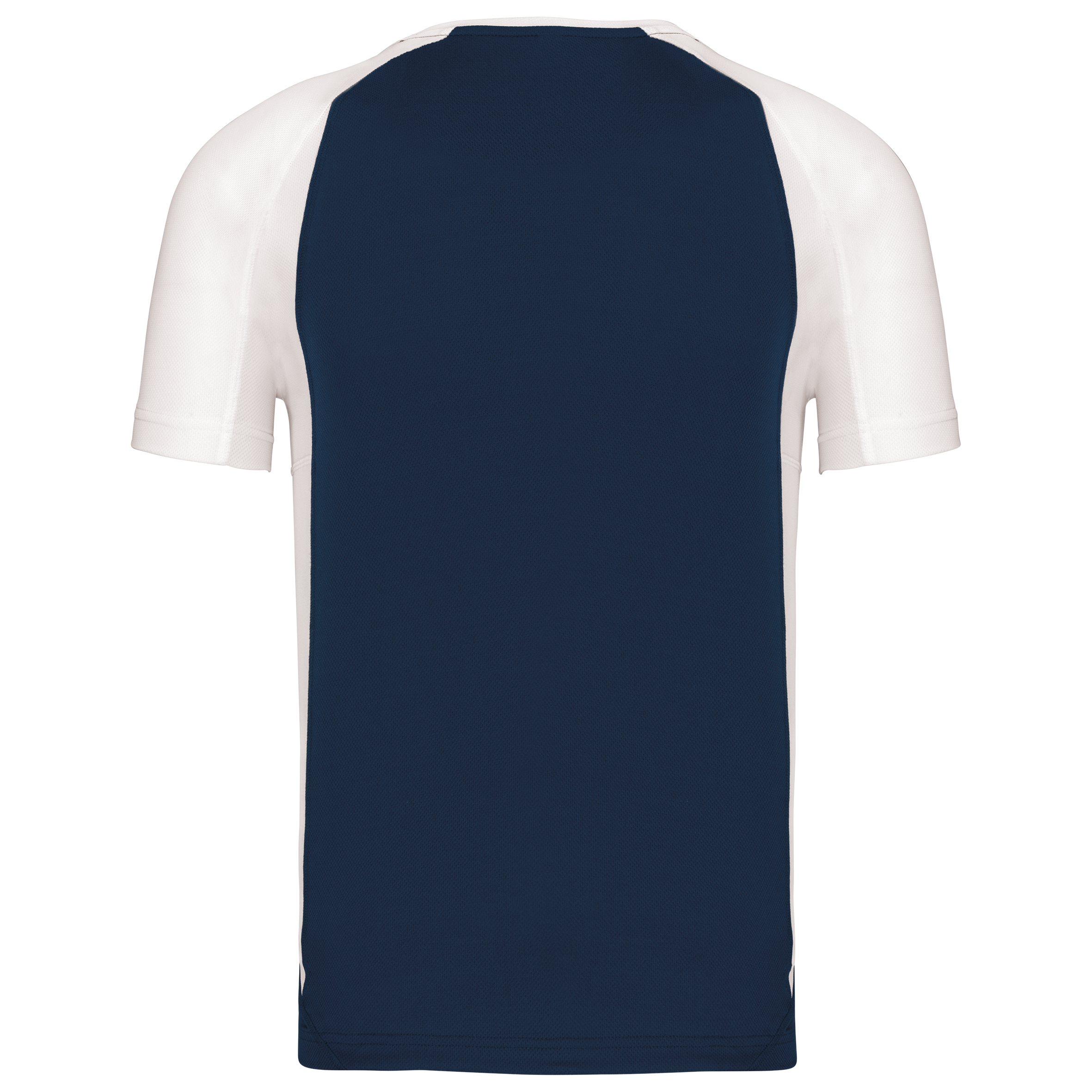 T-shirt de desporto bicolor de manga curta - Sporty Navy / White