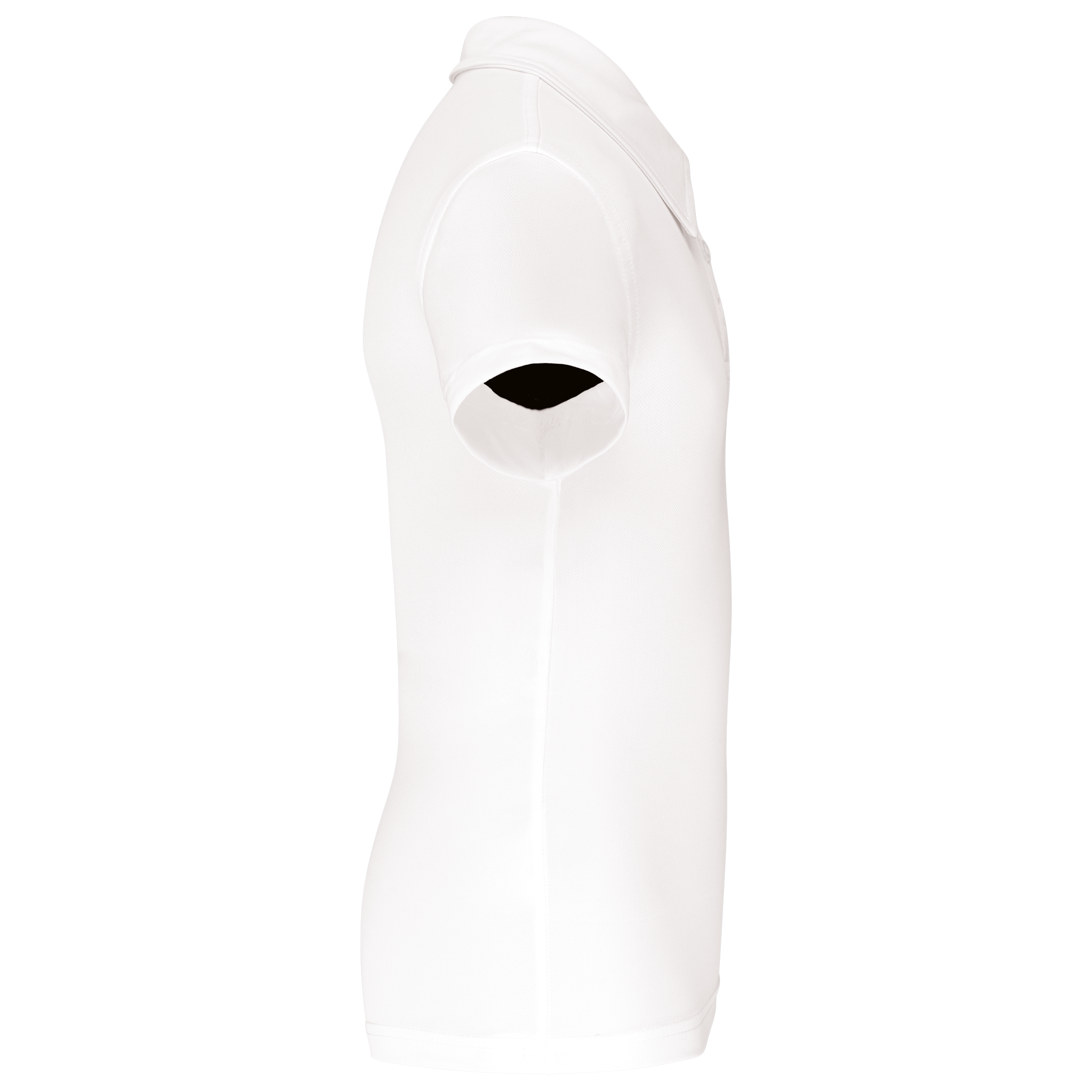 white Polo deportivo manga corta niños