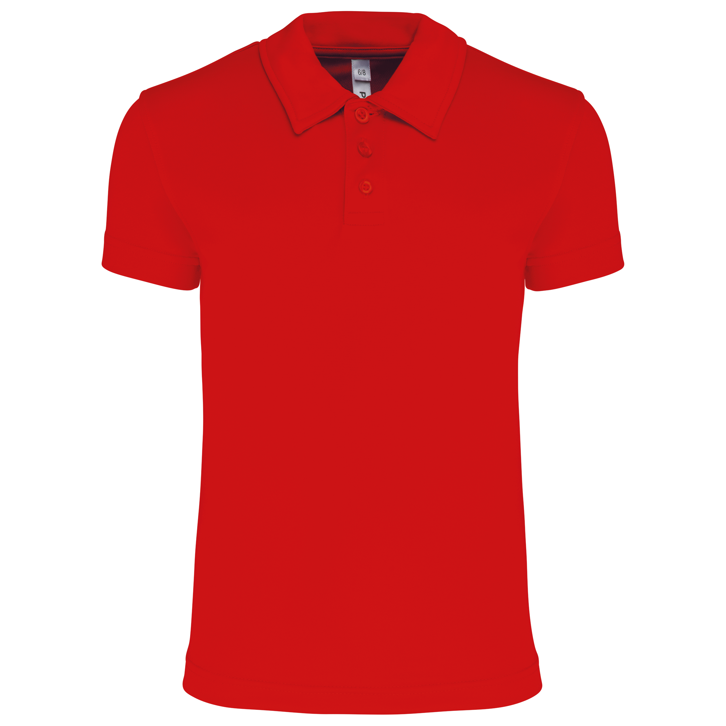 red Polo deportivo manga corta niños