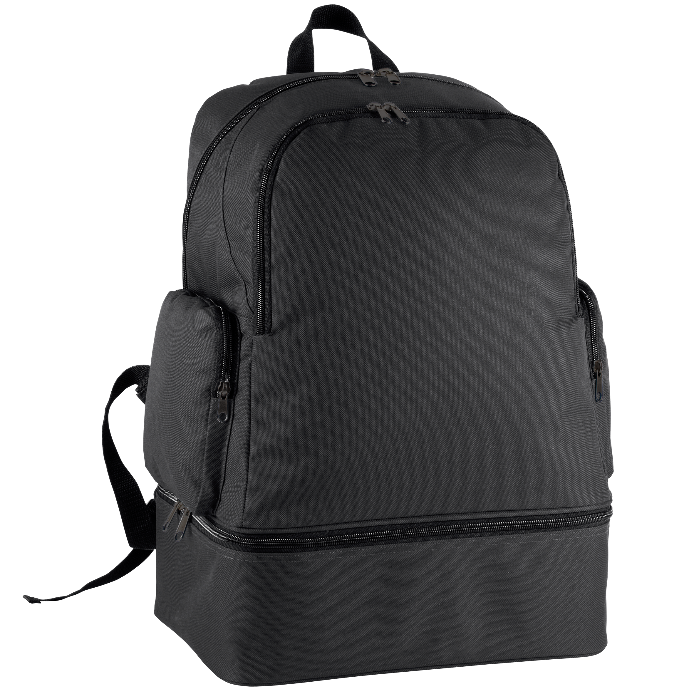 Mochila de desporto com base rígida - 42L — Preto Frente