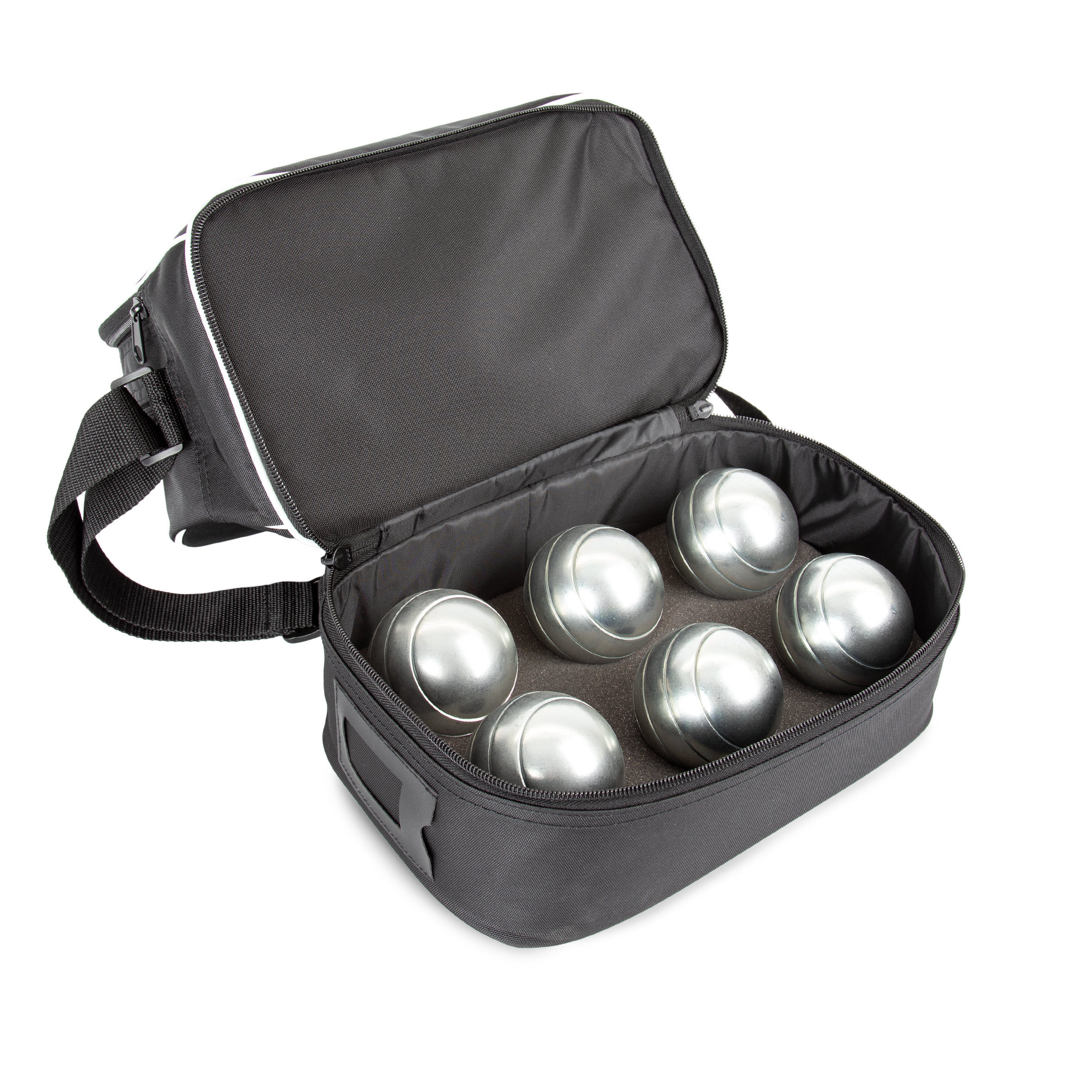 Verstelbare Schouderriem Zwart Tremblay - Tas Met Ballen - Petanque Ballentas - Zwart - één Maat Tremblay Tas Voor Jeu De Boules