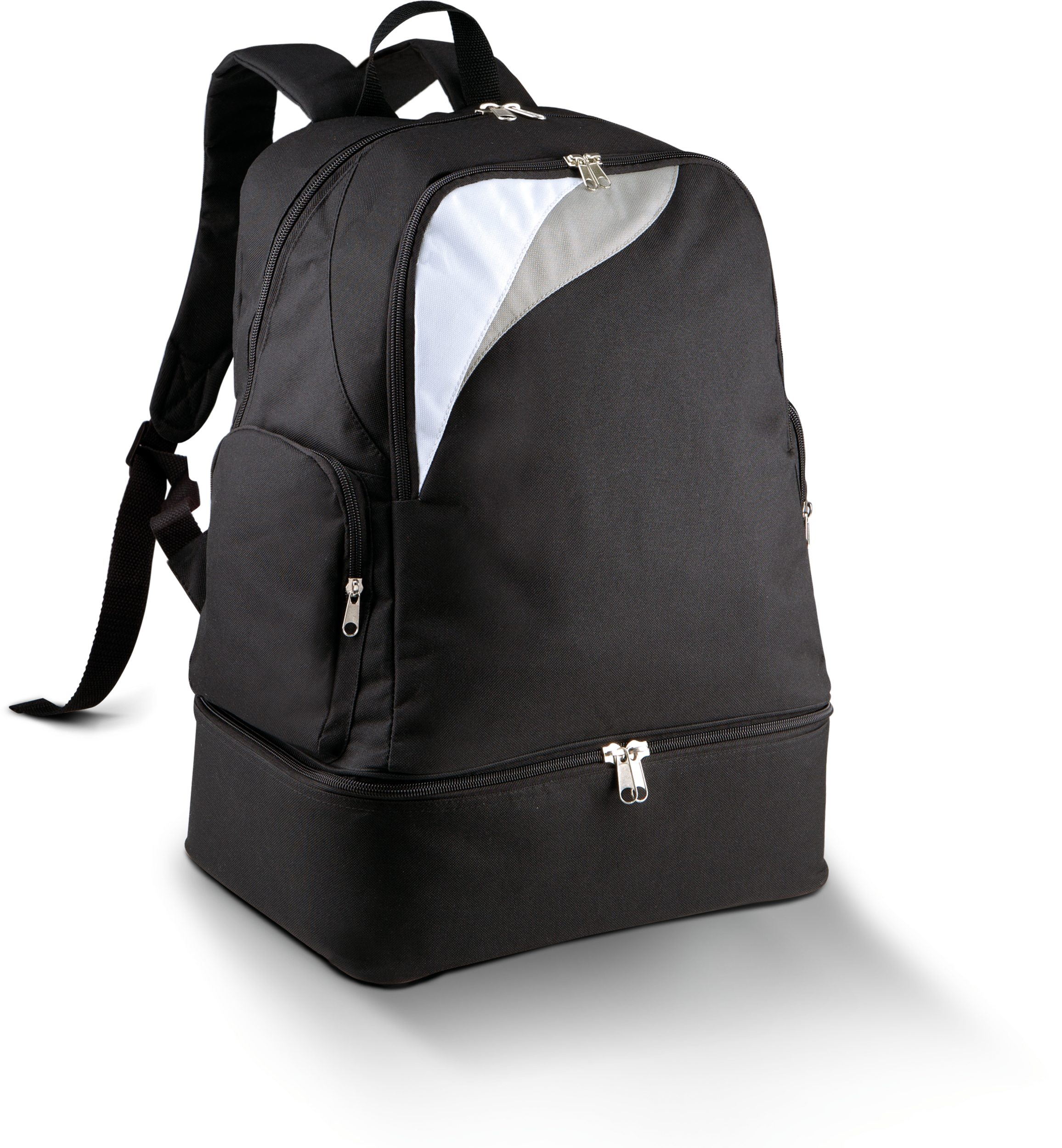 Mochila de desporto com fundo rígido - 39L - Black / White / Light Grey
