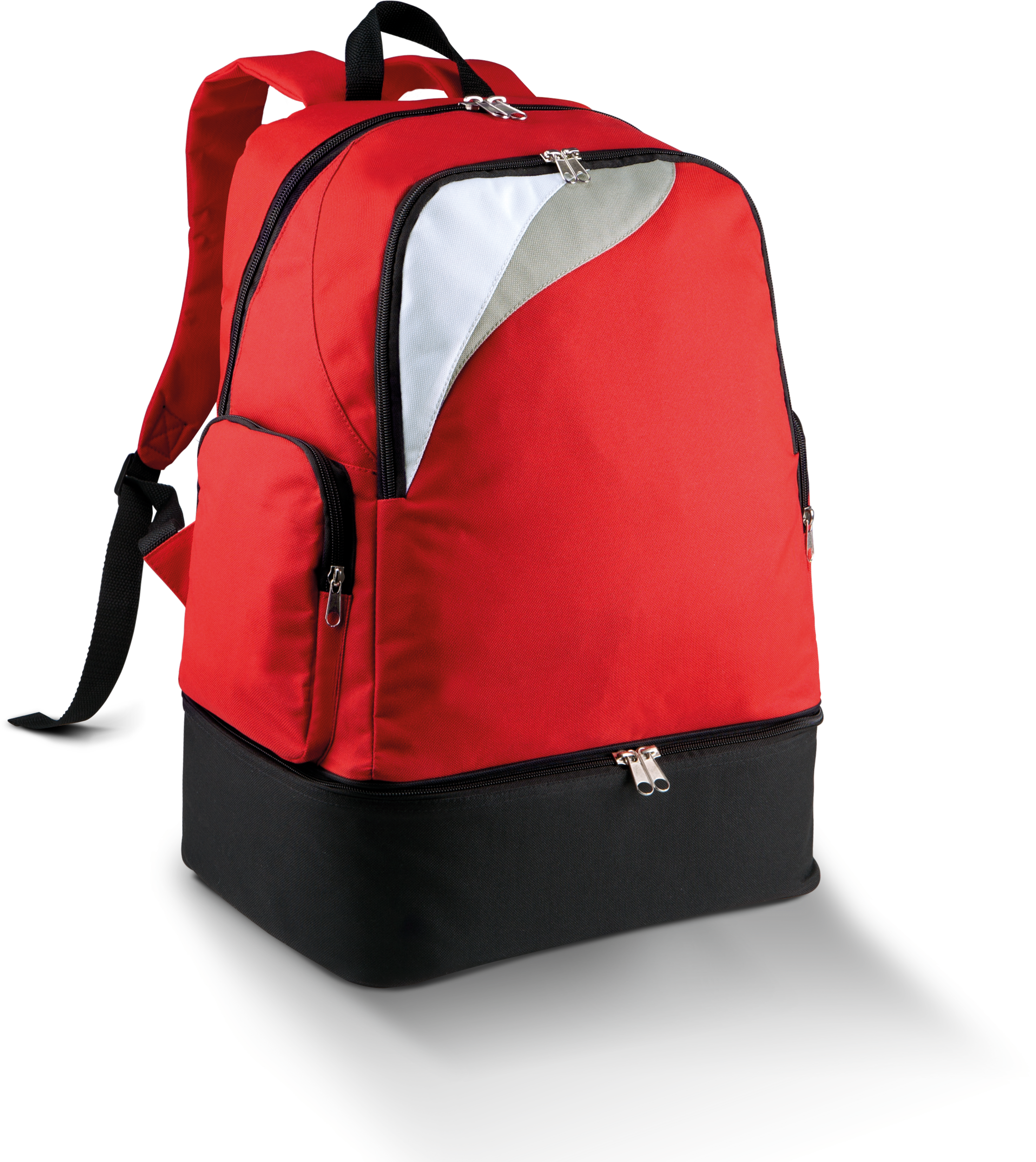 Mochila de desporto com fundo rígido - 39L - Red / White / Light Grey