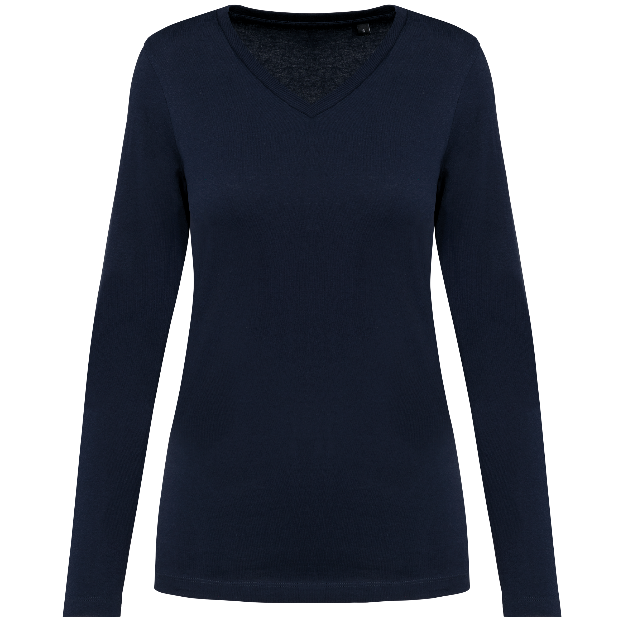 T-shirt Supima® col V manches longues femme - Image 16