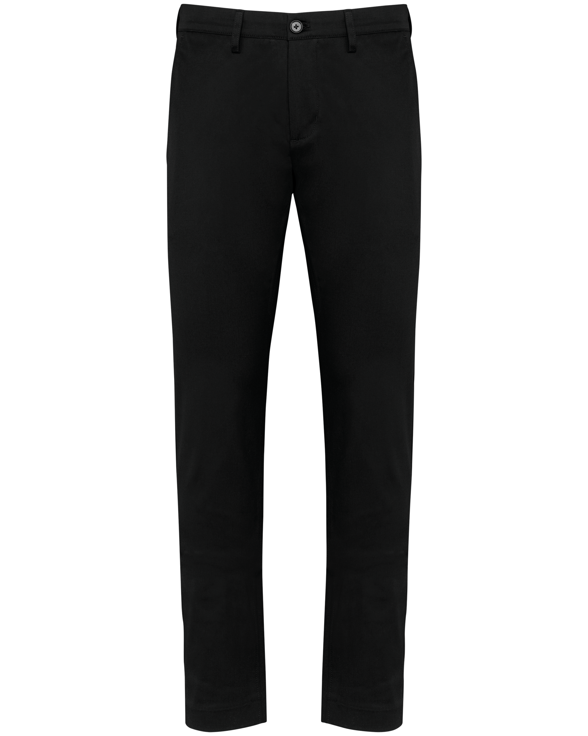 Calças chino de homem — Preto Frente