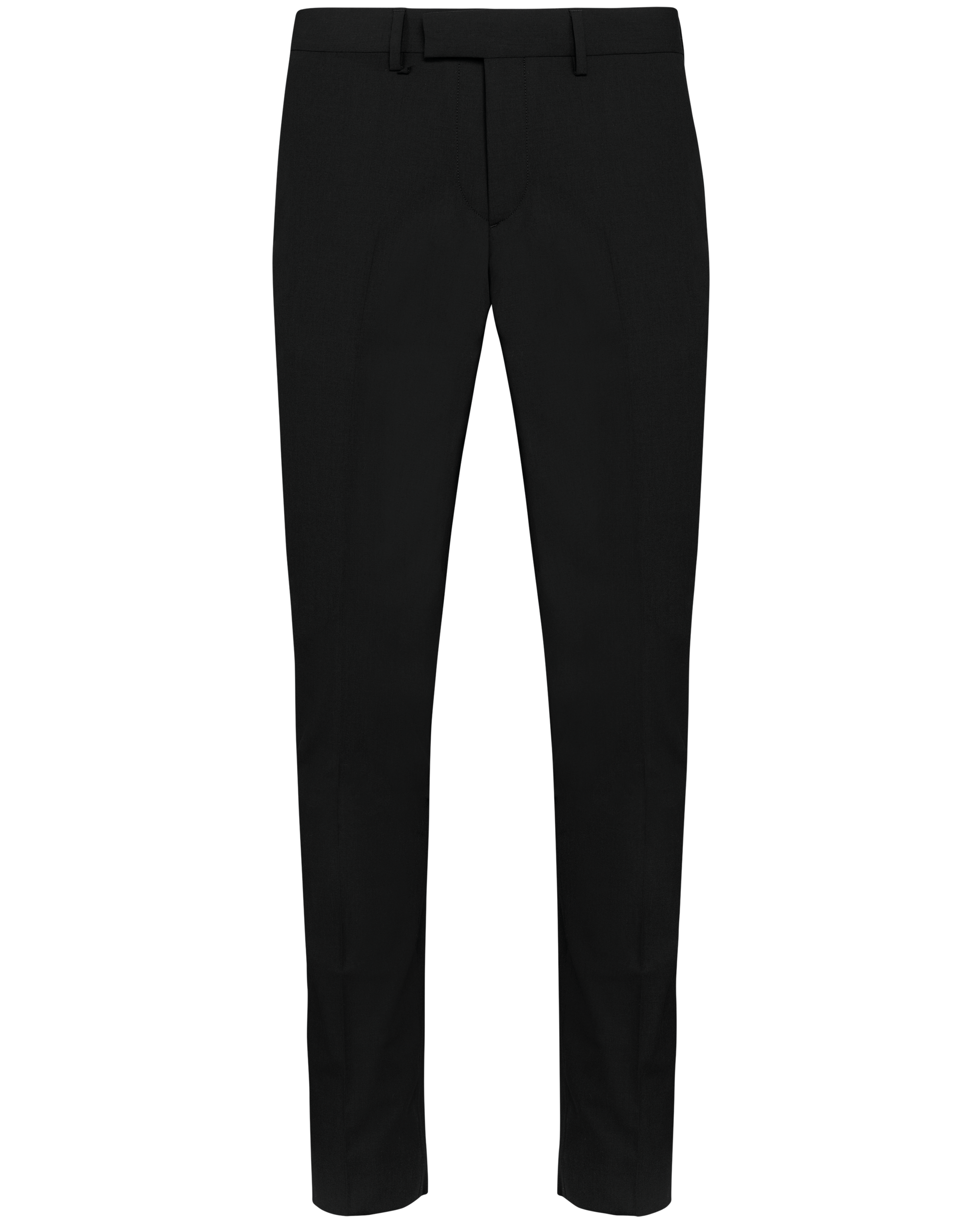 Calças de fato de homem — Preto Frente