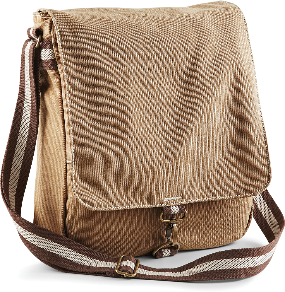 Borsa Vintage Messenger "deserto" in tela