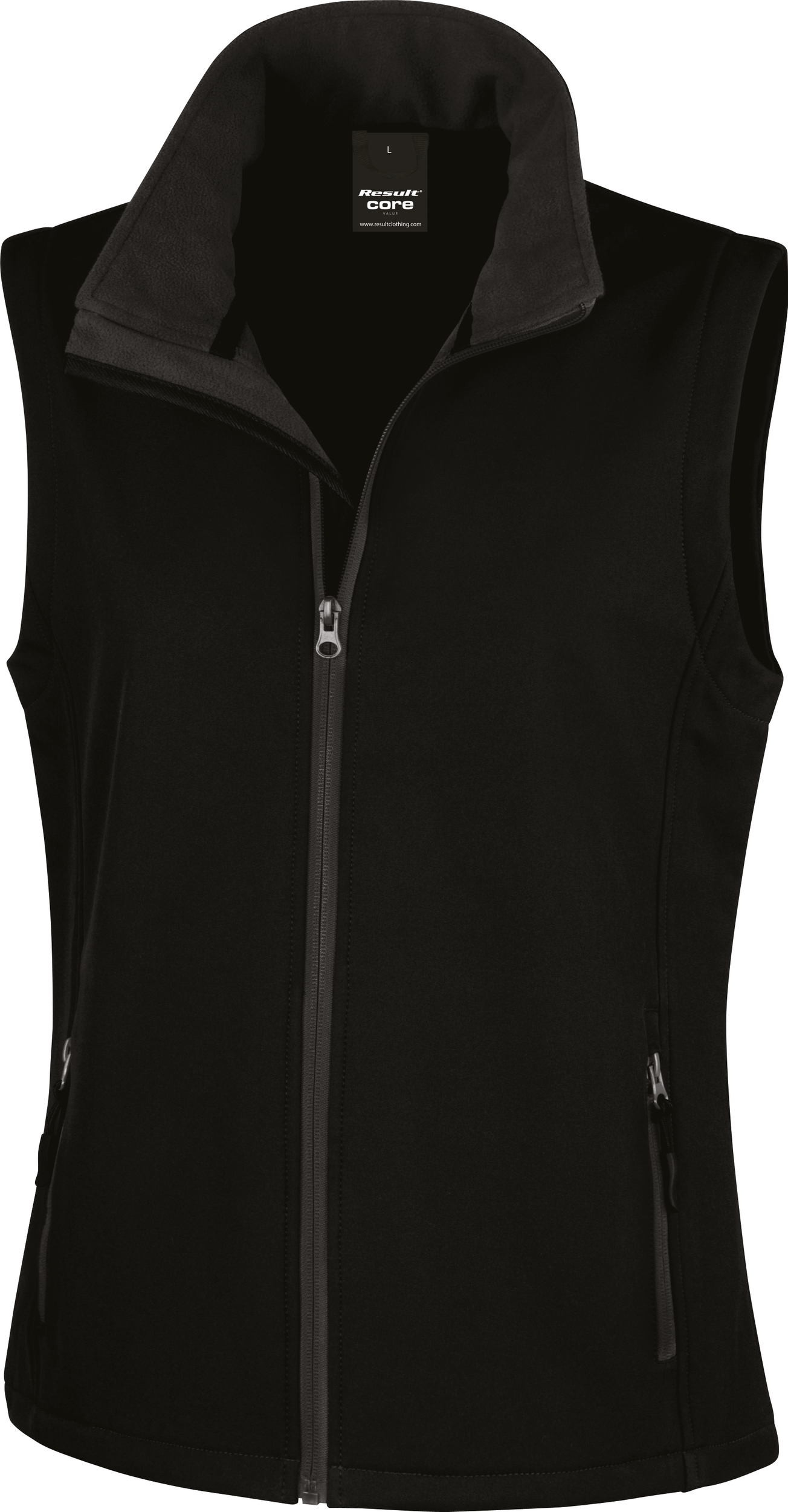 Colete softshell de senhora "printable" - Black / Black