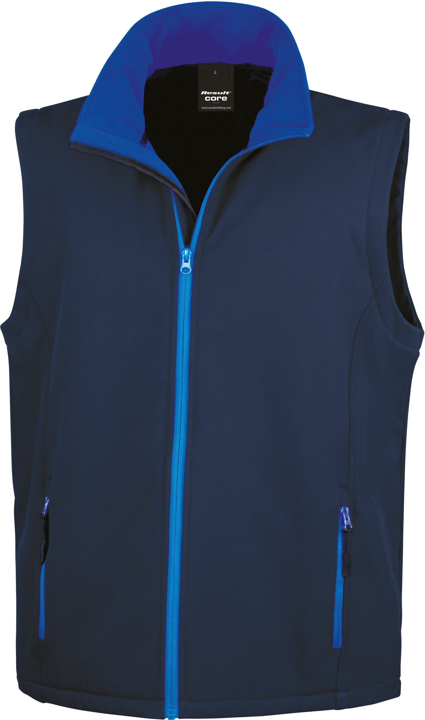 Colete softshell de homem "printable" - Navy / Royal