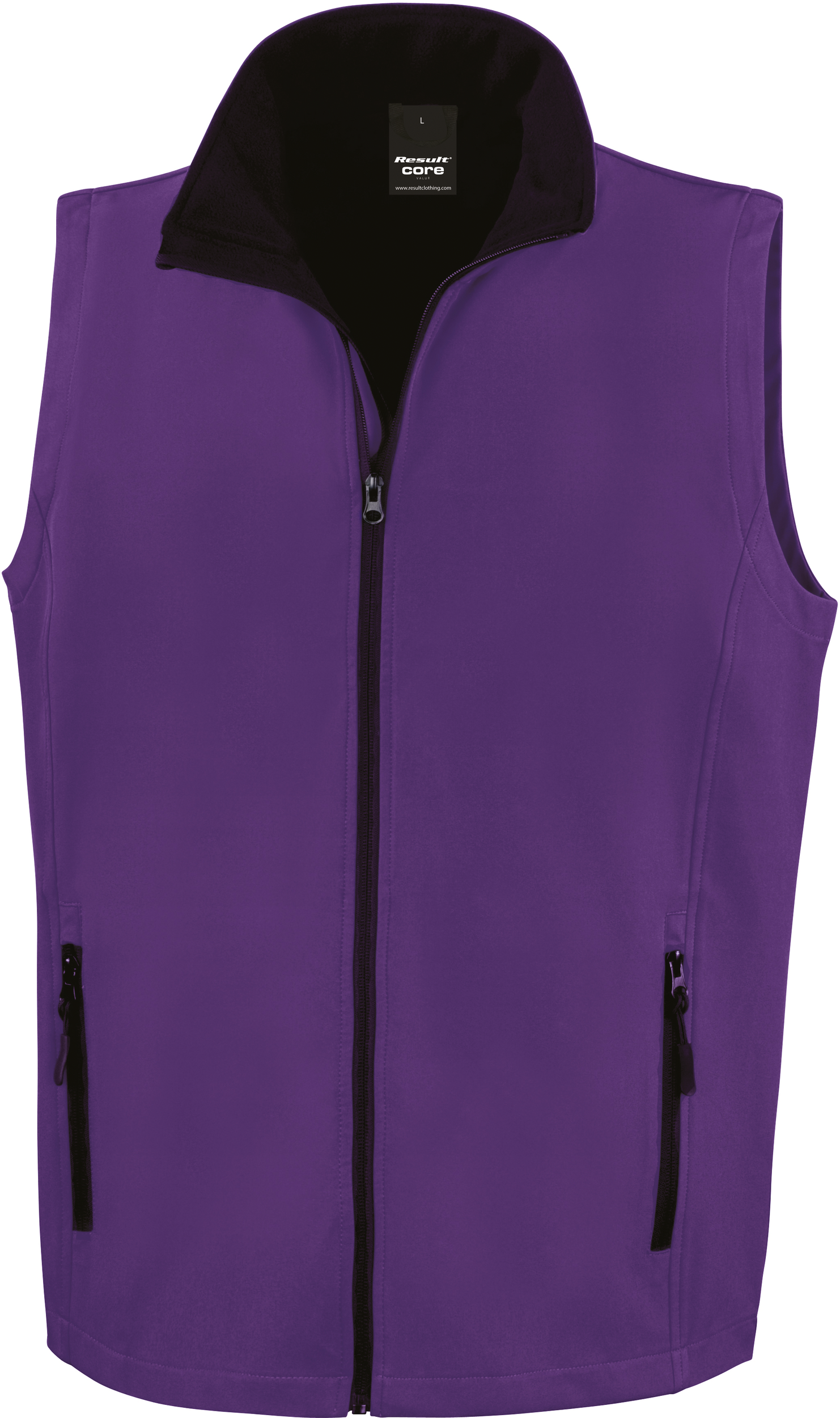 Colete softshell de homem "printable" - Purple / Black