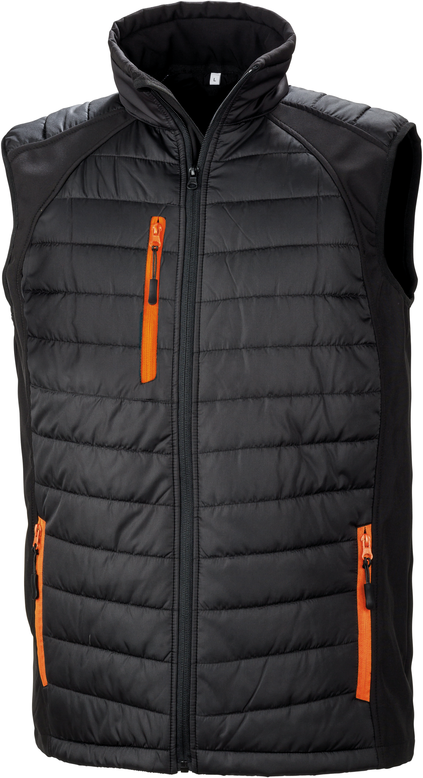 Colete Softshell acolchoado Black Compass - Black / Orange