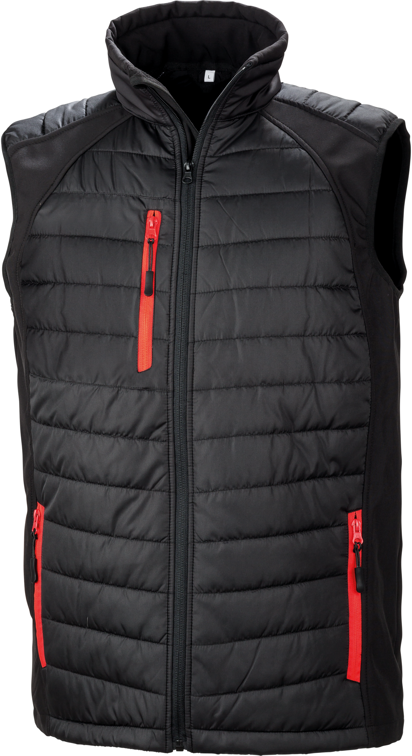 Colete Softshell acolchoado Black Compass - Black / Red