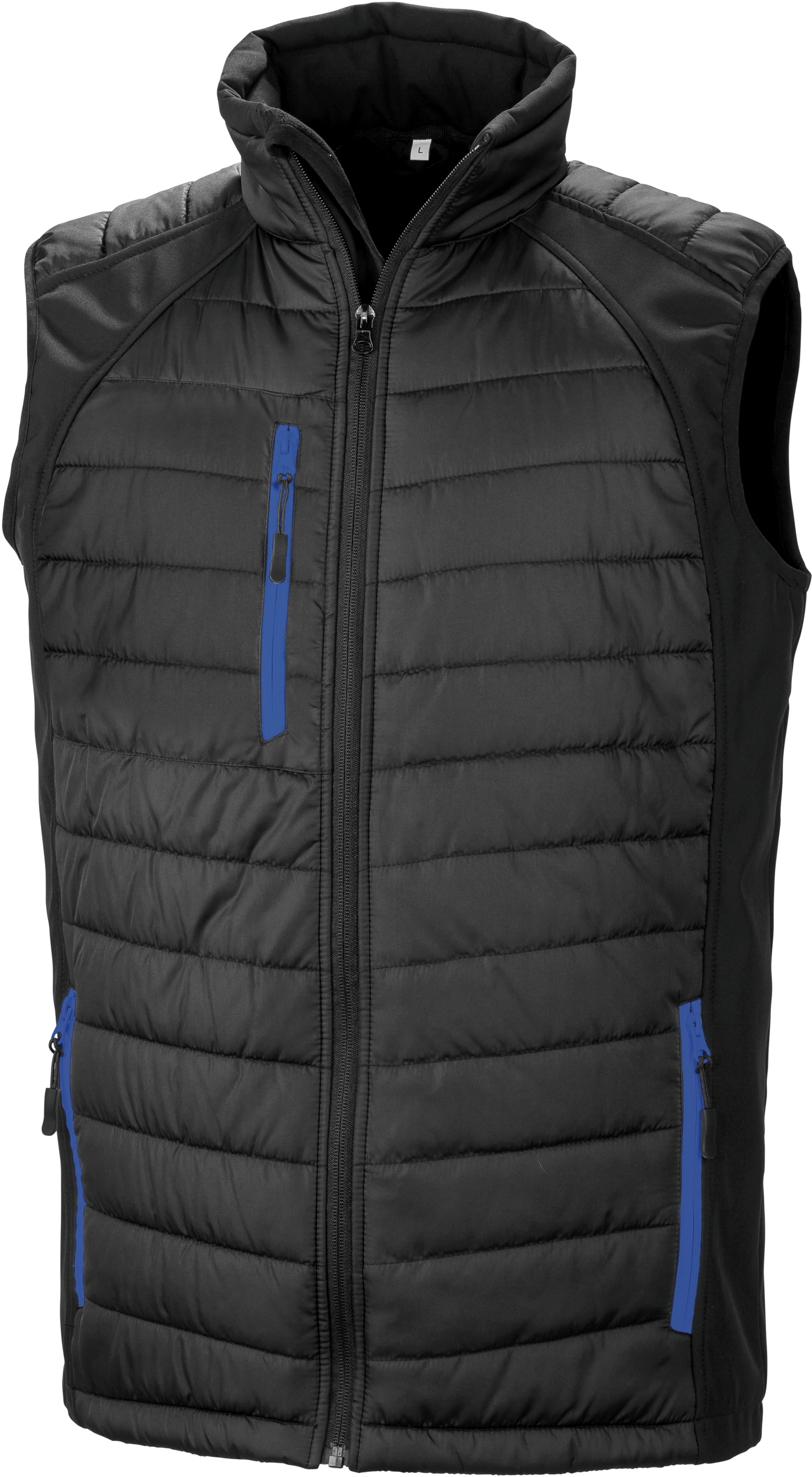 Colete Softshell acolchoado Black Compass - Black / Royal Blue