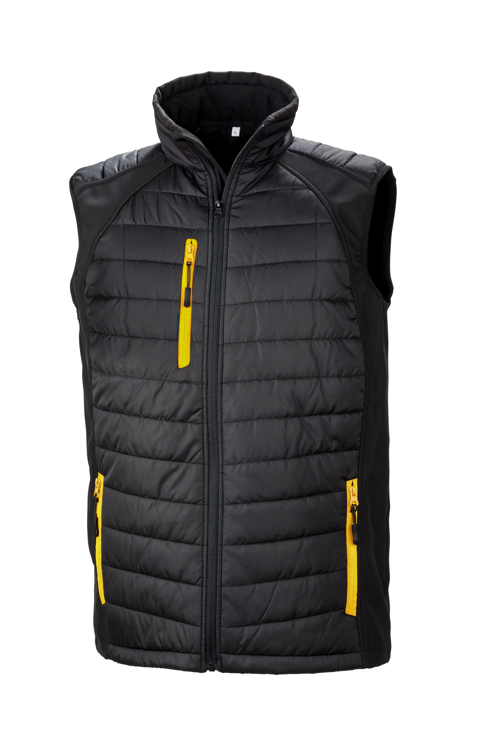 Colete Softshell acolchoado Black Compass - Black / Yellow