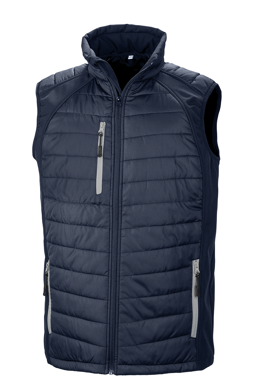 Gilet softshell rembourré black compass recyclé - Image 3