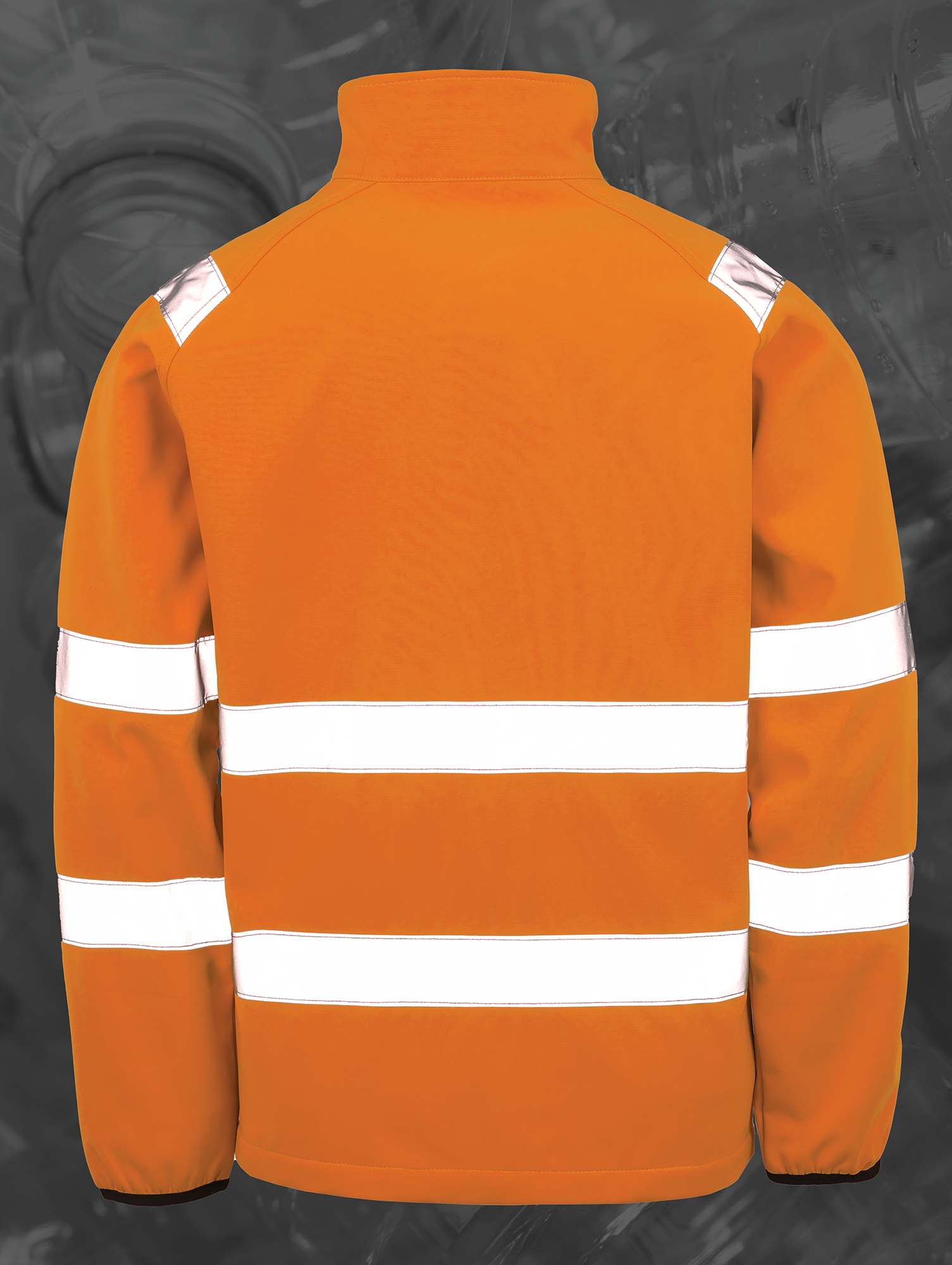 Blusão softshell reciclado de segurança - Fluorescent Orange