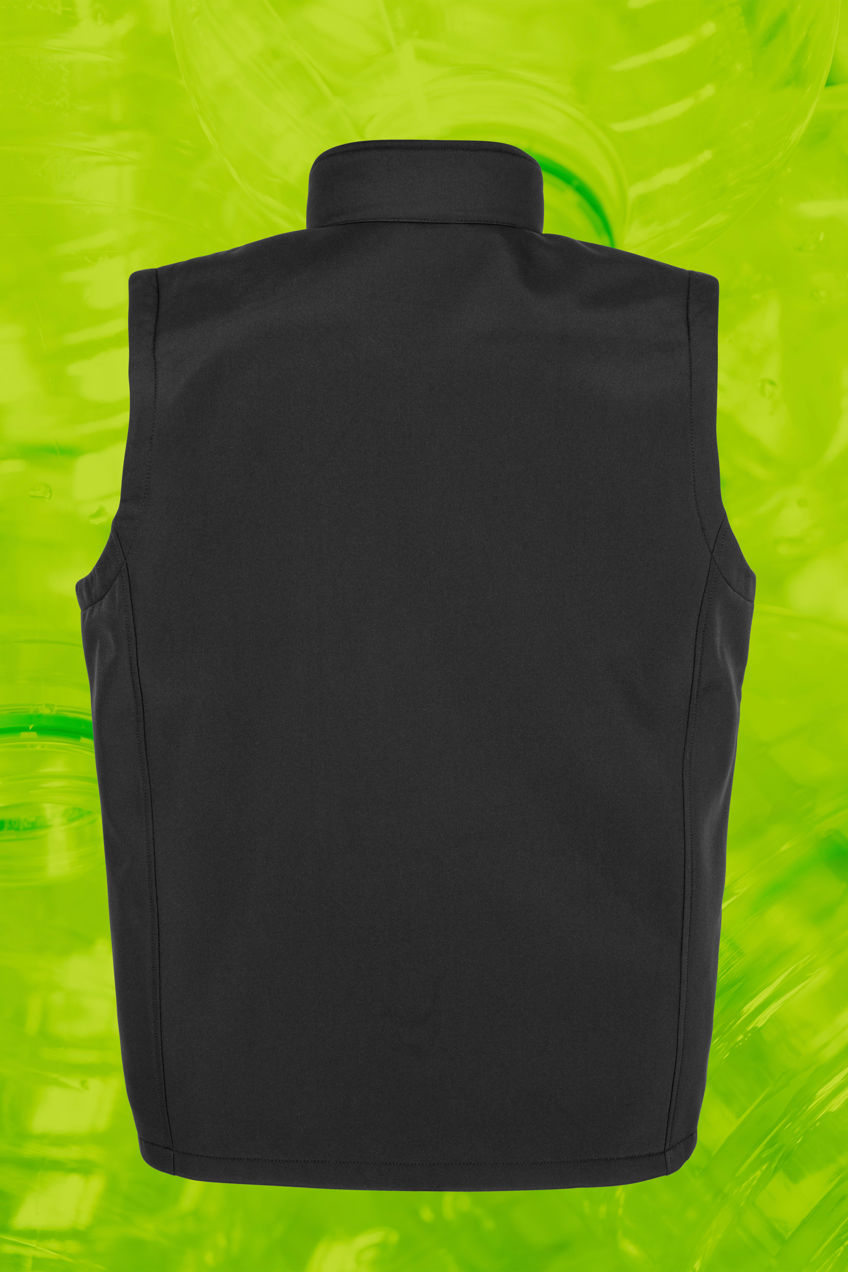 Colete softshell reciclado de homem - Black