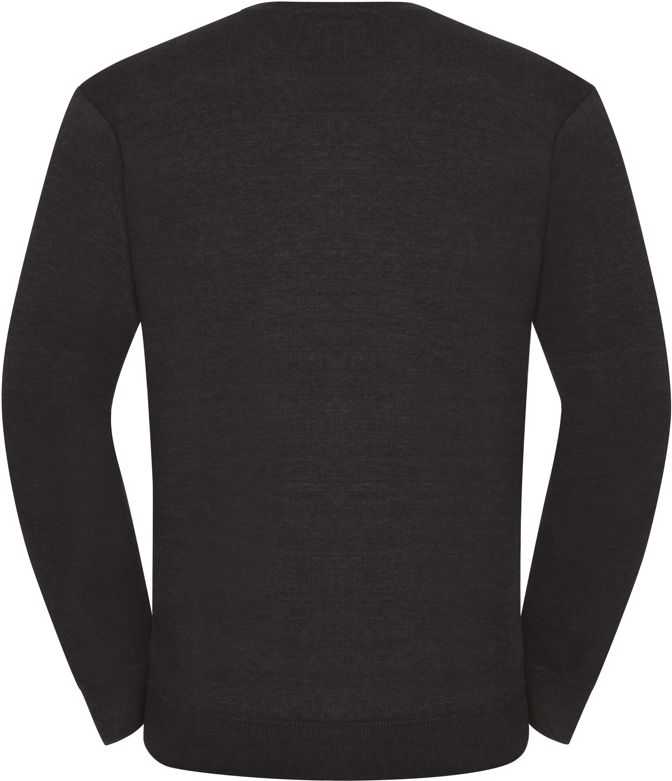 Pullover de homem com decote em V - Charcoal Marl