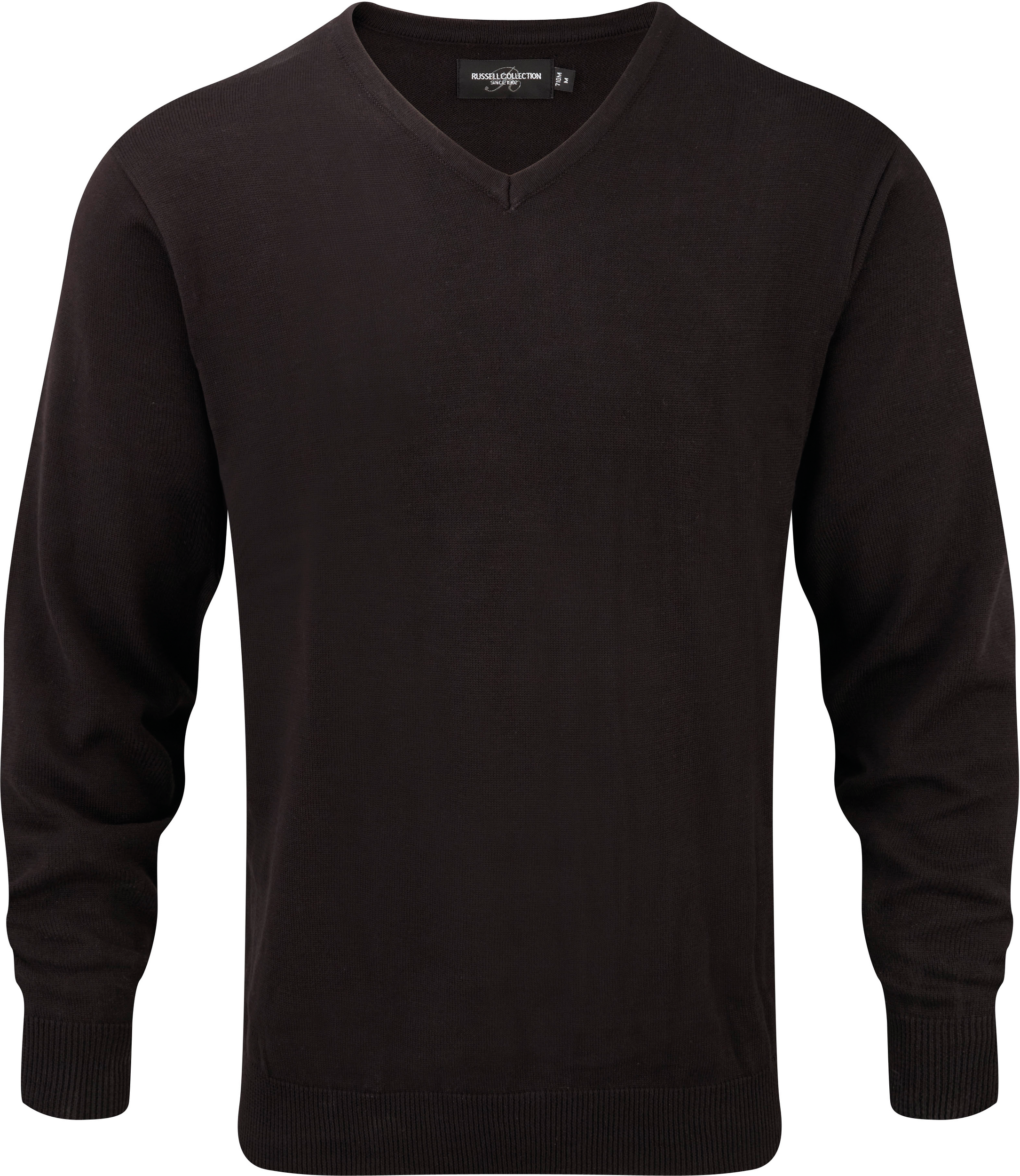 Pullover de homem com decote em V - Black