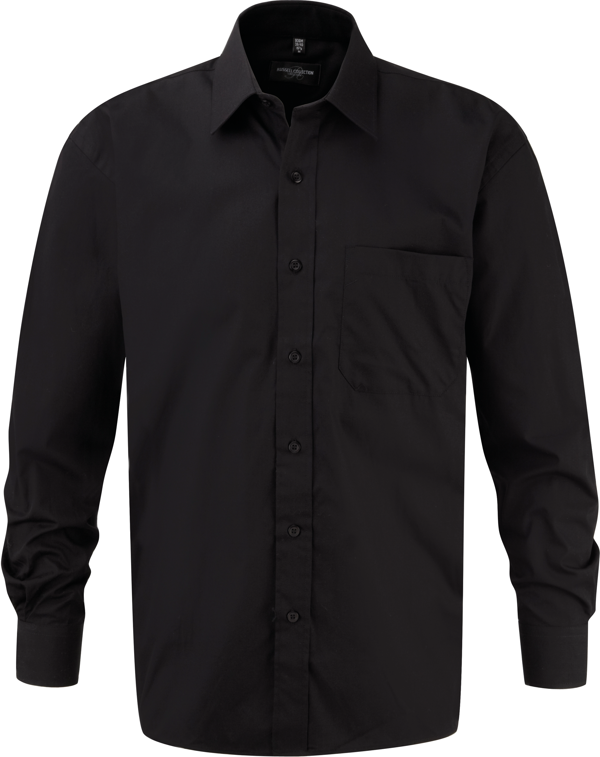 Chemise homme popeline pur coton manches longues - Image 3