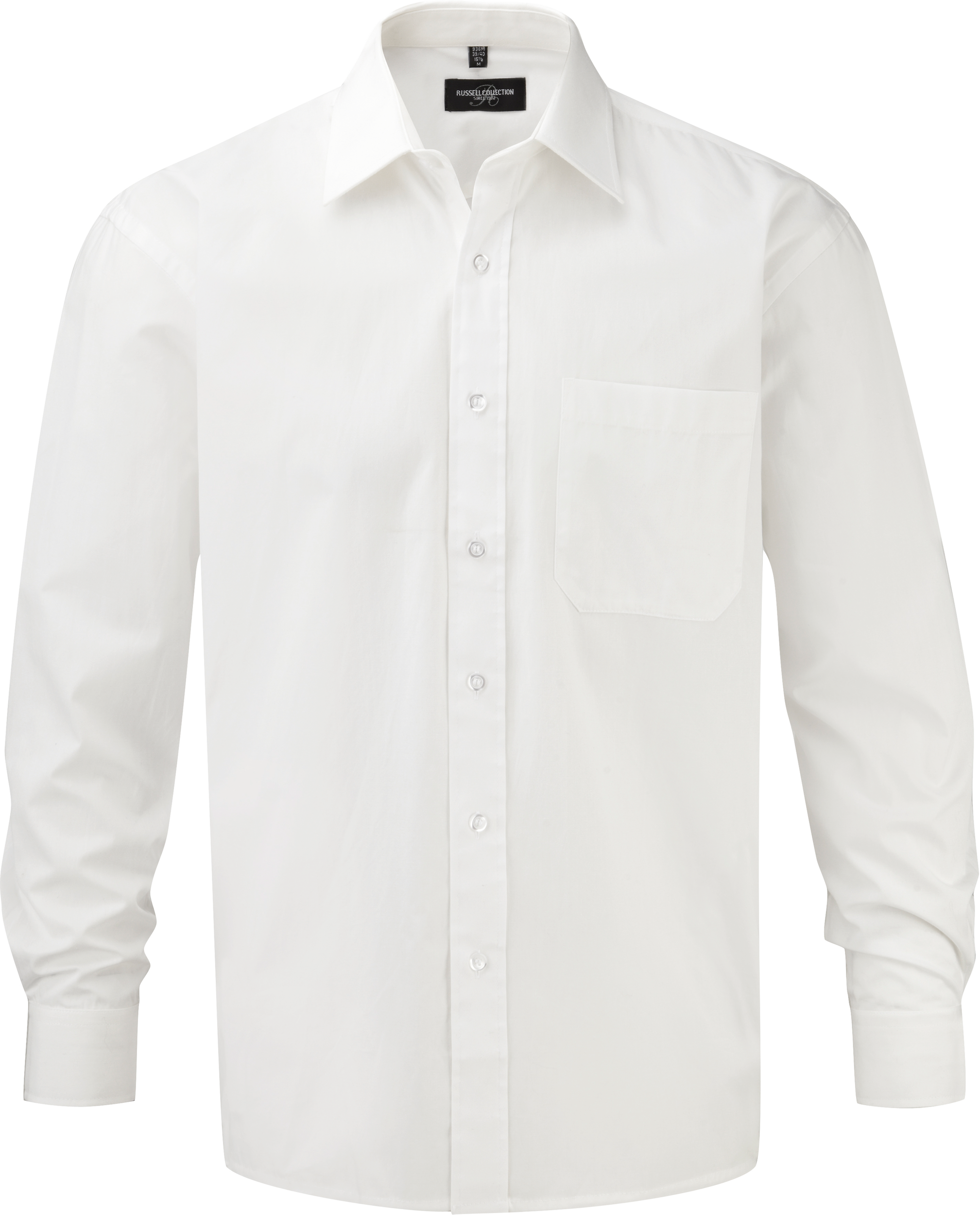 Chemise homme popeline pur coton manches longues - Image 4