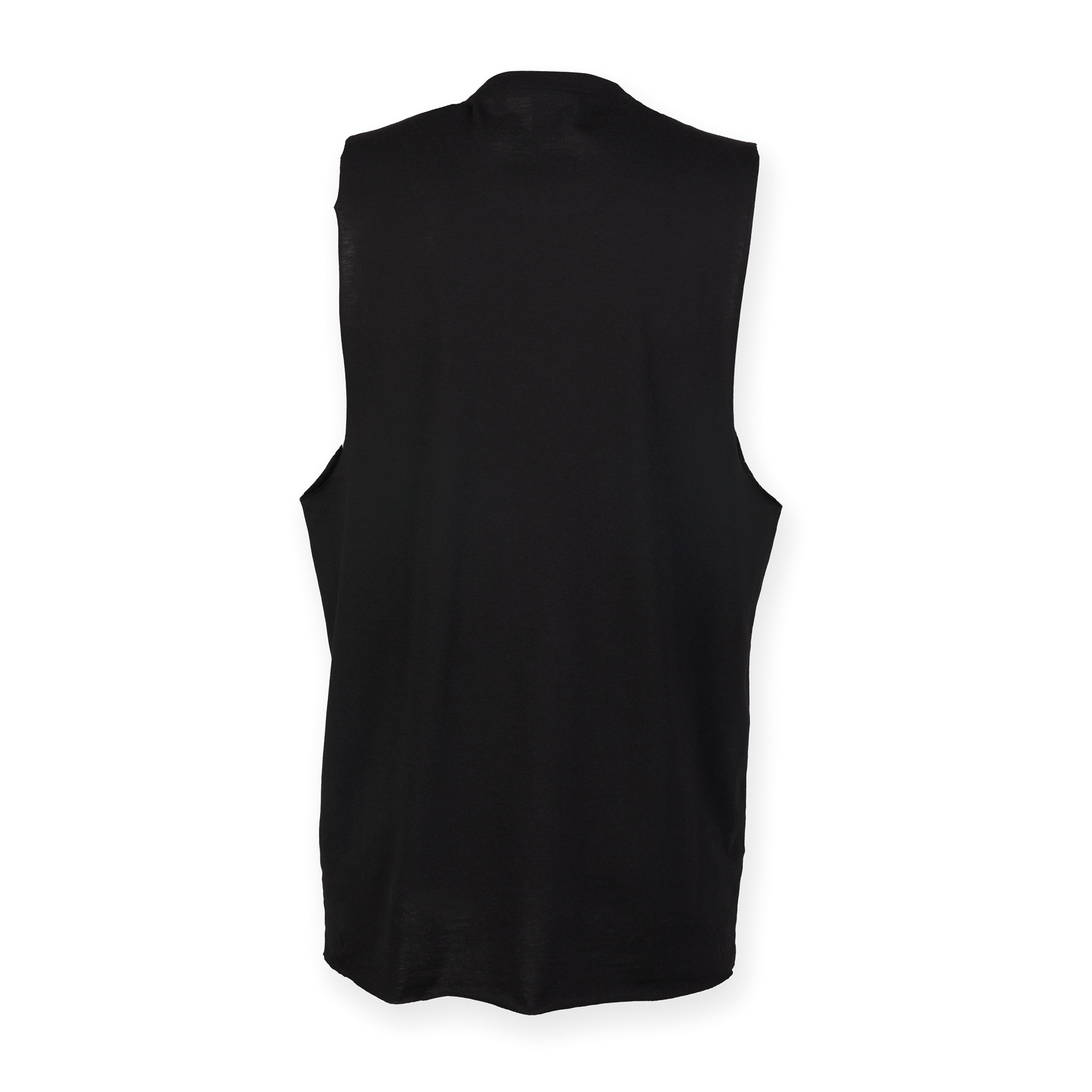 T-shirt de cavas evasé para homem - Black