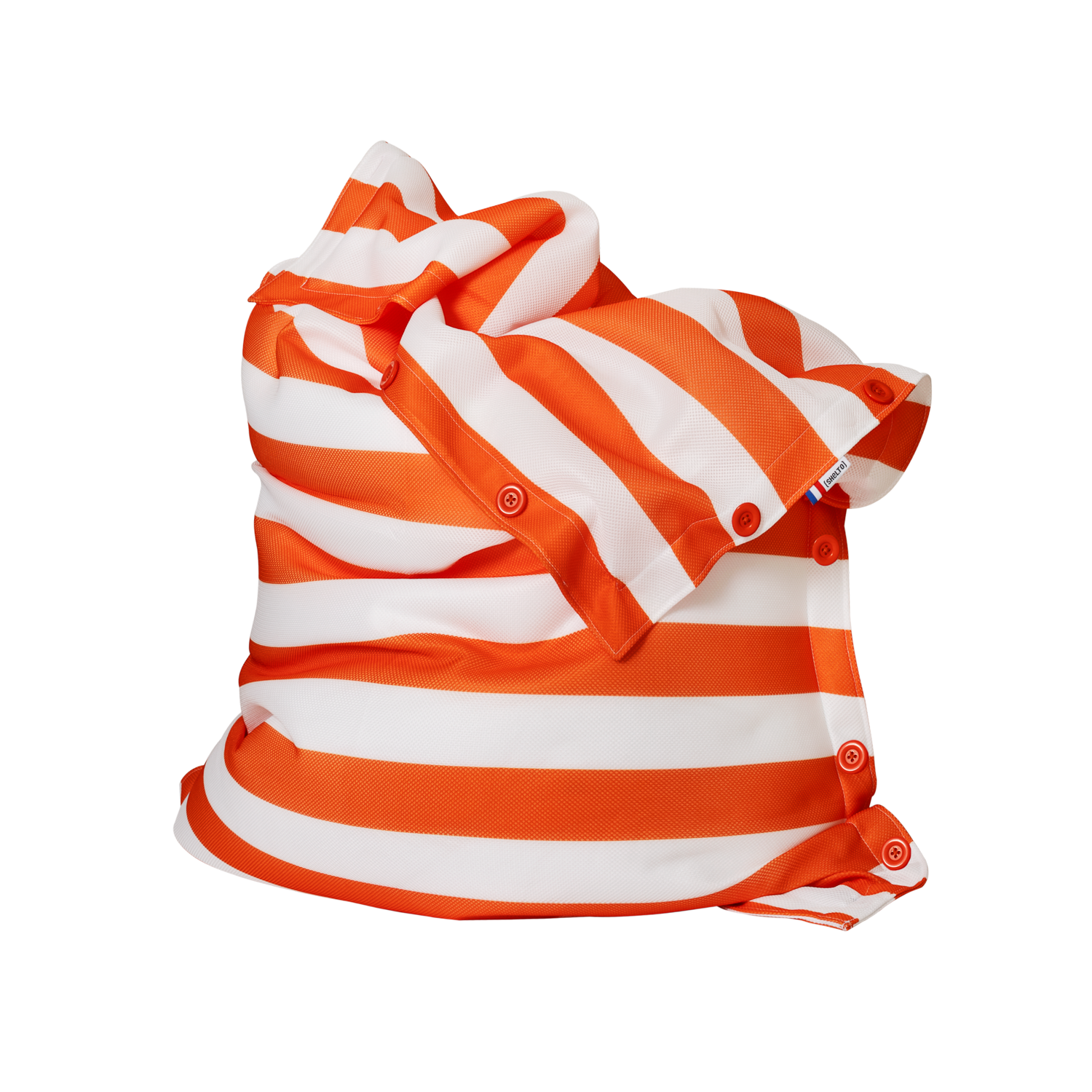 Blanc / Orange Mesh