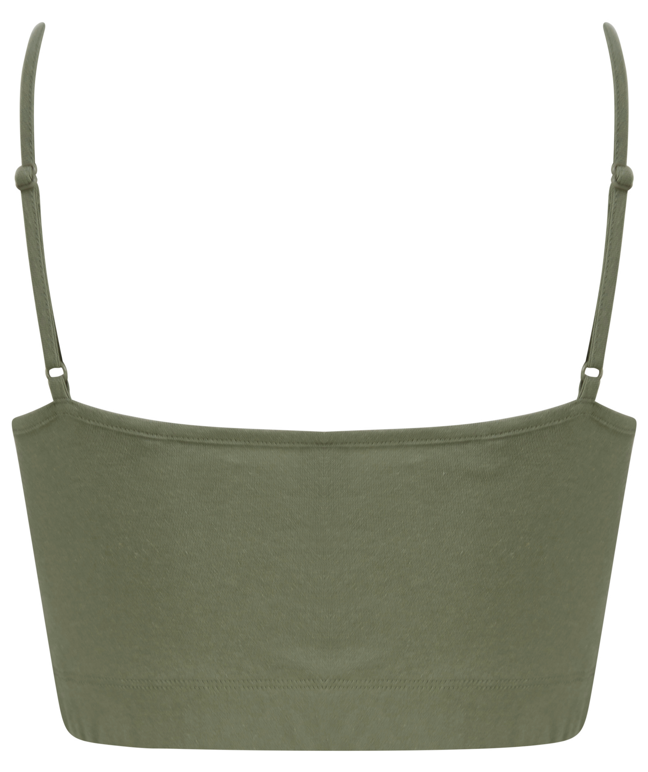 Top curto eco-responsável de senhora - Khaki